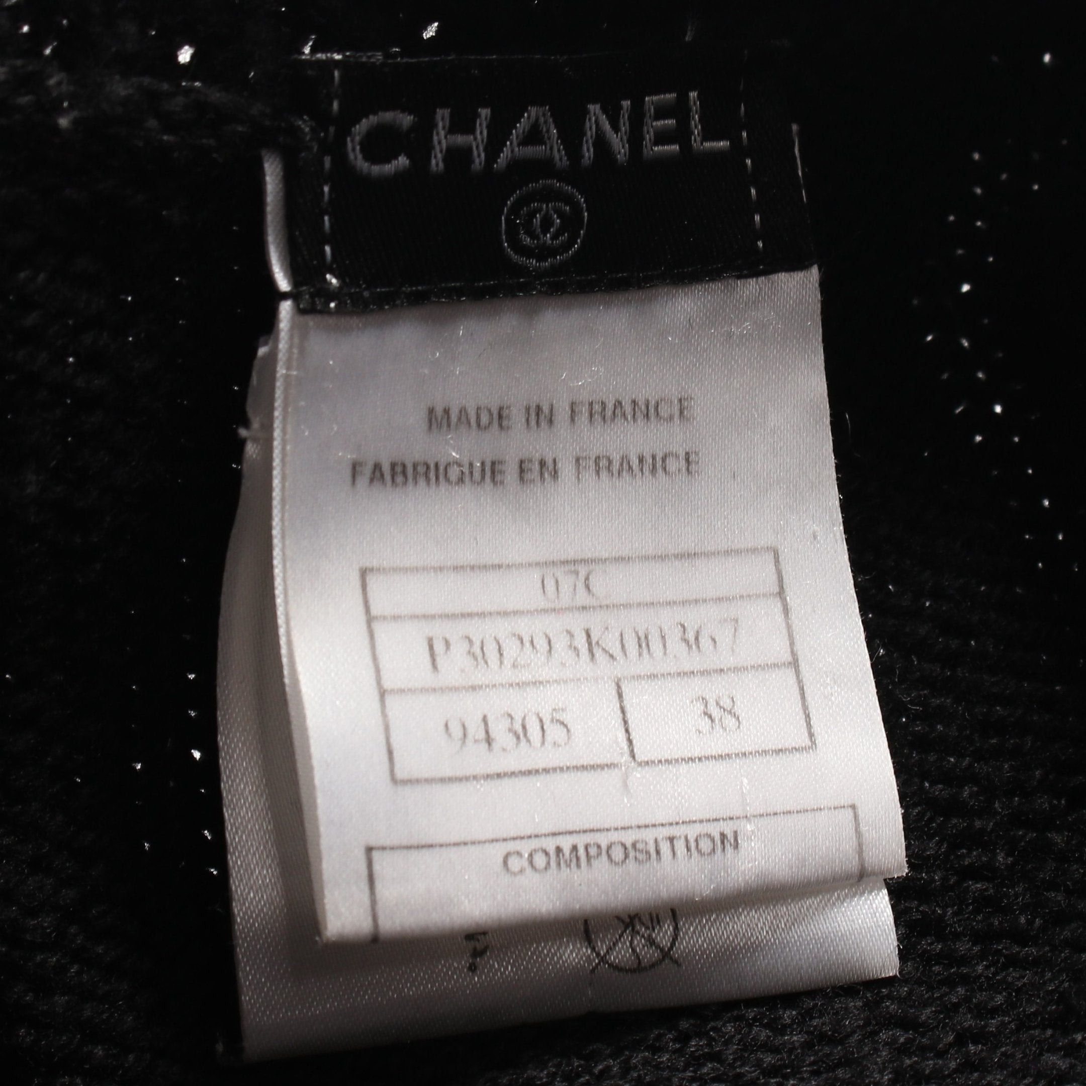 Chanel Chanel Cardigan Wool Black Sequin Size ONE SIZE - 5 Thumbnail