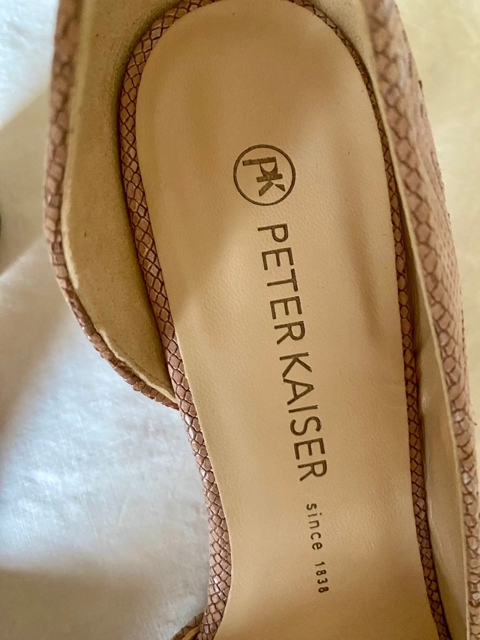 Other Peter Kaiser Läderpumps rosa ormskinn Heels Size US 9 / IT 39 - 2 Thumbnail
