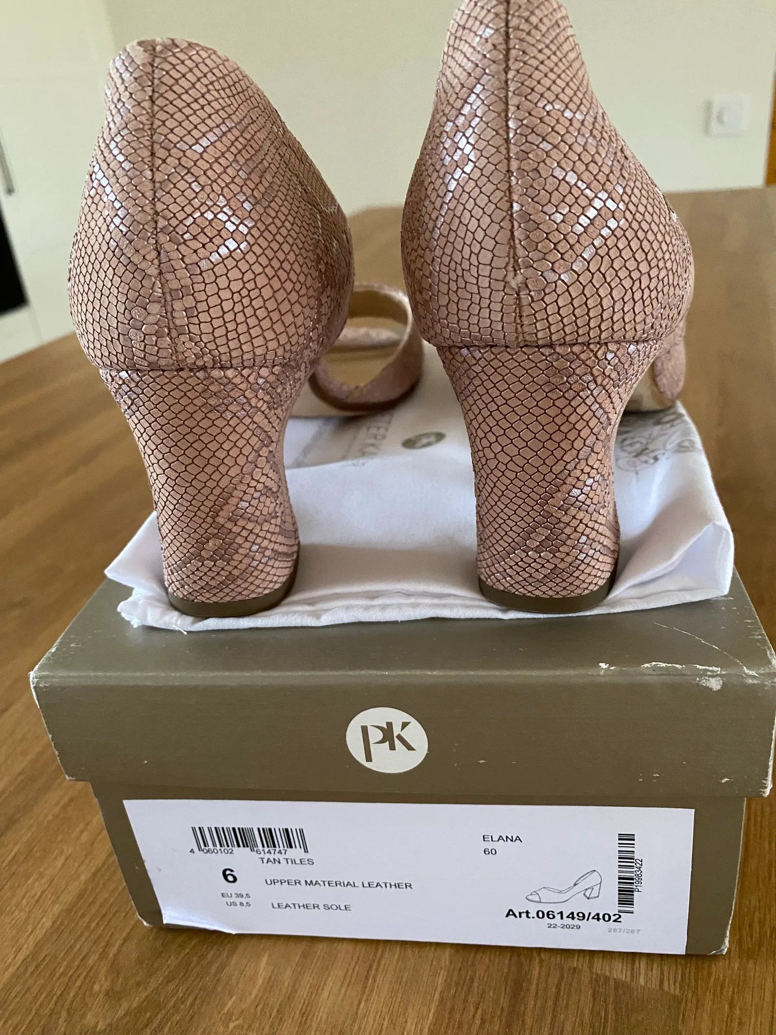 Other Peter Kaiser Läderpumps rosa ormskinn Heels Size US 9 / IT 39 - 5 Thumbnail