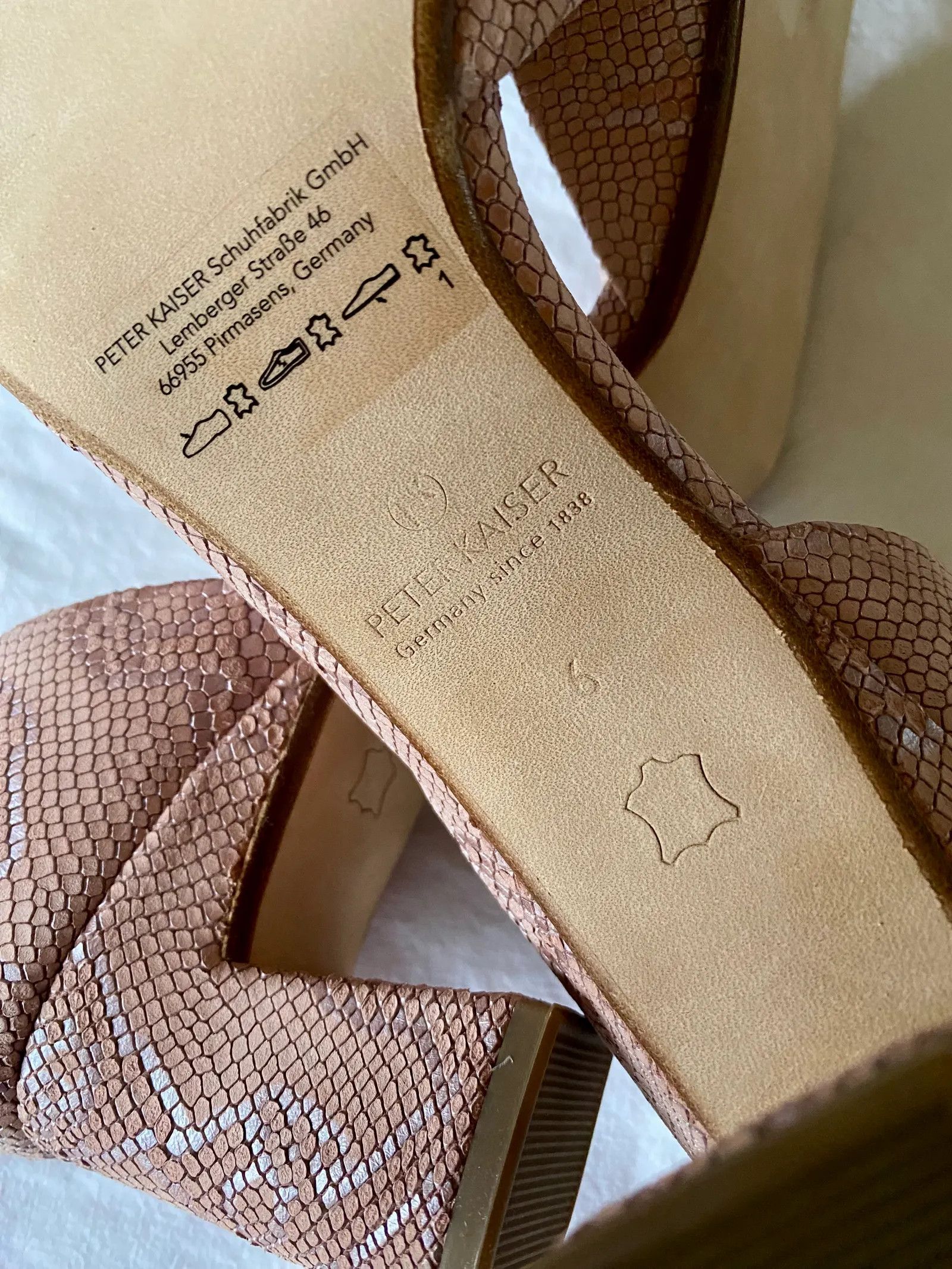 Other Peter Kaiser Läderpumps rosa ormskinn Heels Size US 9 / IT 39 - 3 Thumbnail
