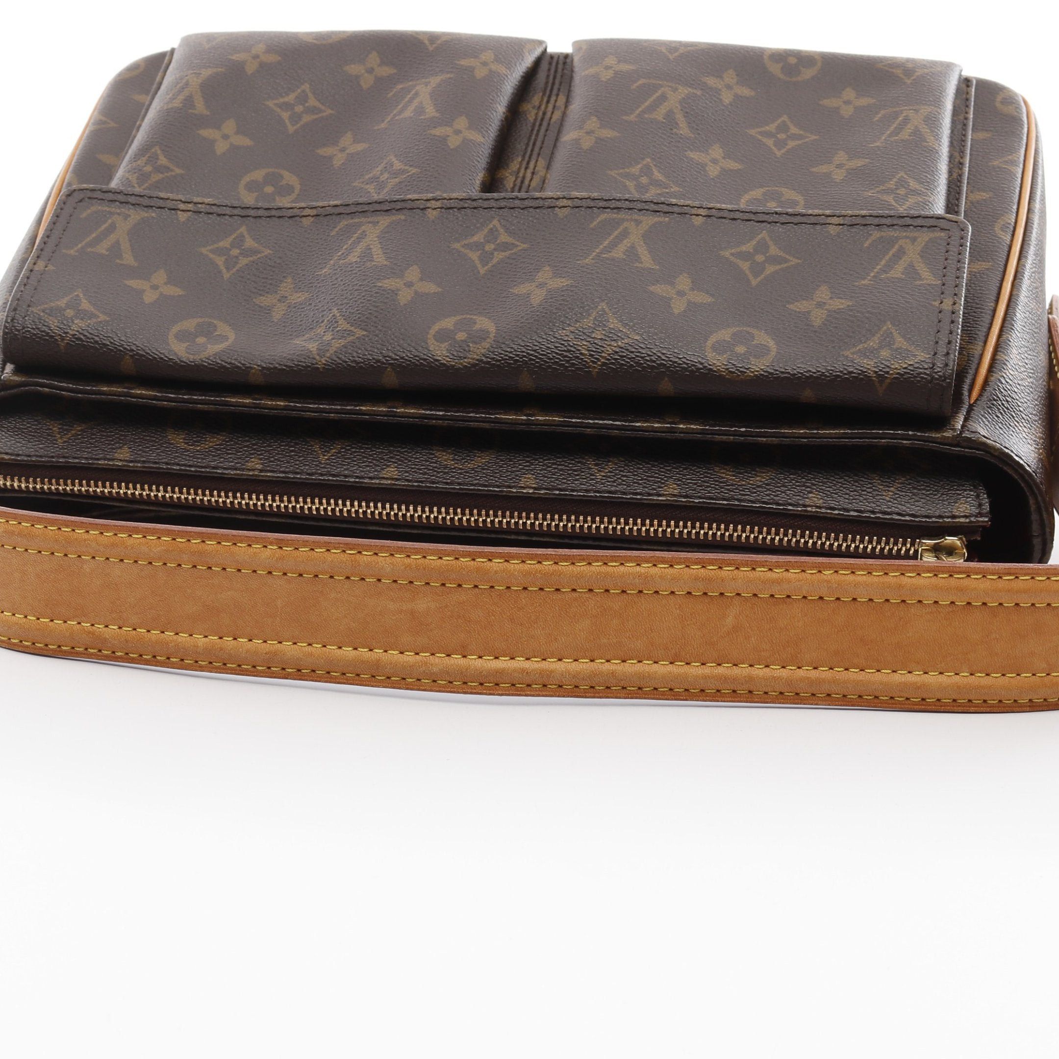 Louis Vuitton Louis Vuitton Vivacite Gm Monogram Shoulder Bag Leather Brown Size ONE SIZE - 8 Thumbnail