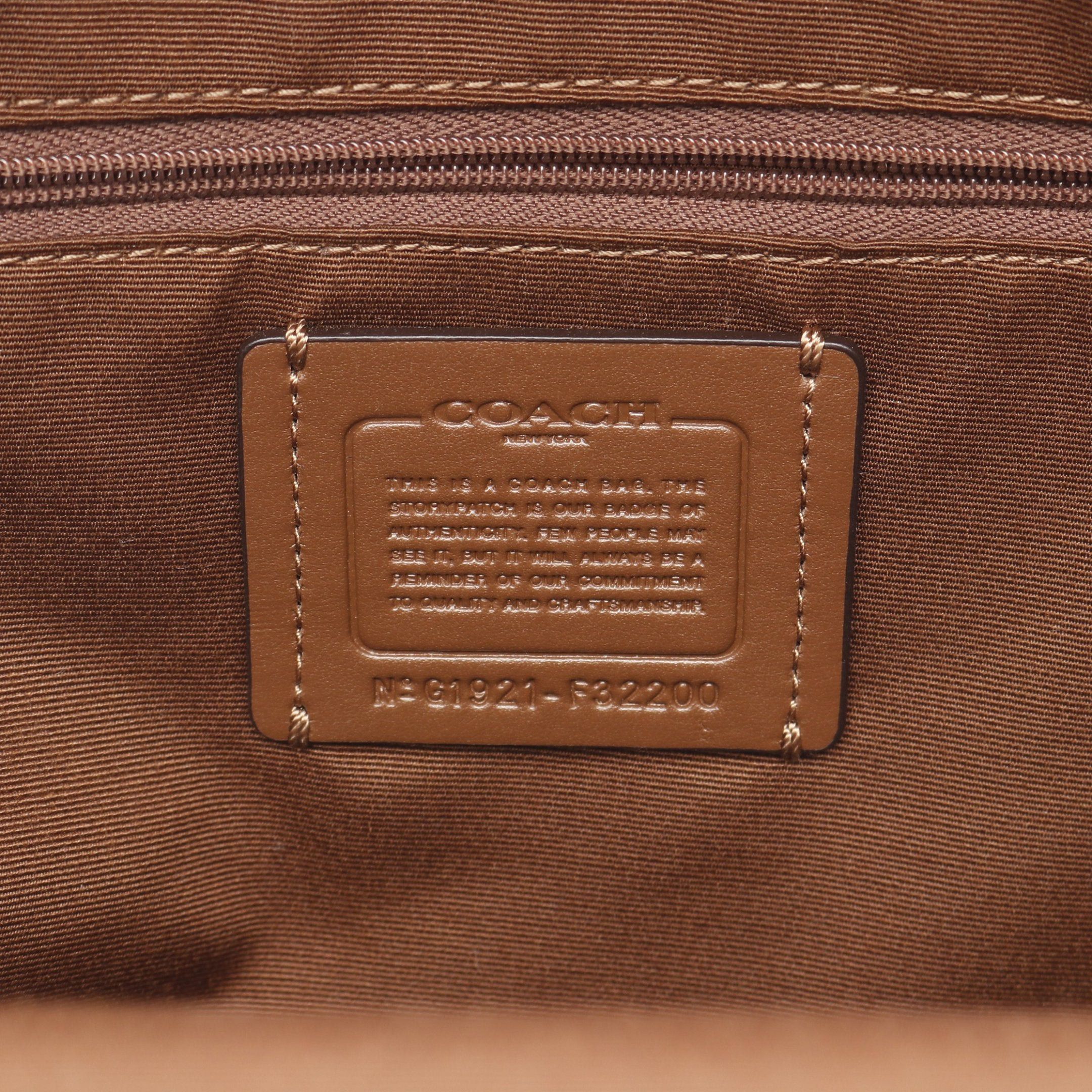 Coach Coach Charlie Medium Signature Backpack Rucksack Leather Beige Brown Size ONE SIZE - 4 Thumbnail