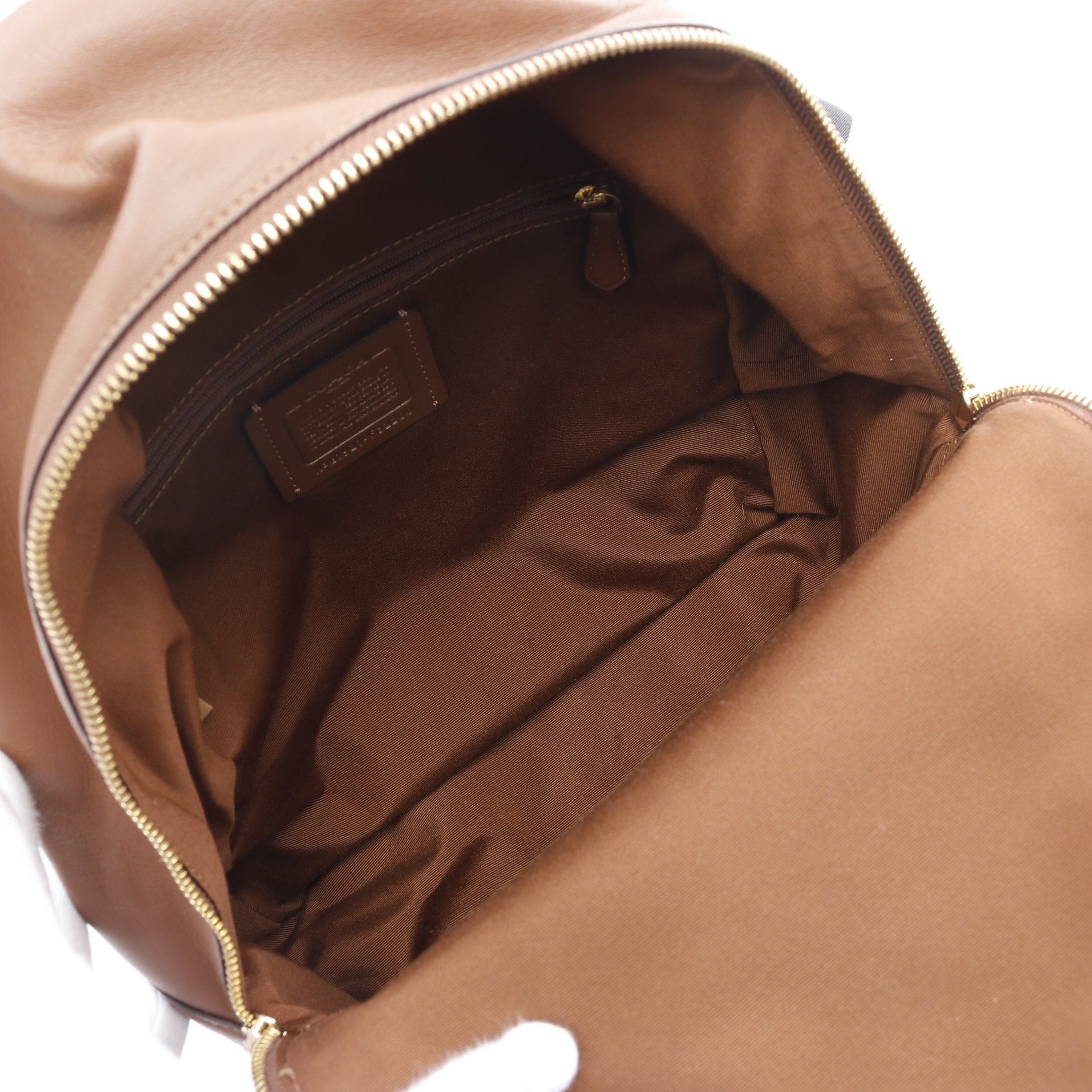 Coach Coach Charlie Medium Signature Backpack Rucksack Leather Beige Brown Size ONE SIZE - 3 Thumbnail