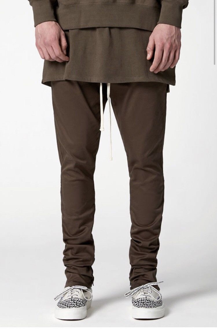 FOG Essentials Drawstring Trouser Zipper Pants Fear Of God Size US 27 - 1 Thumbnail