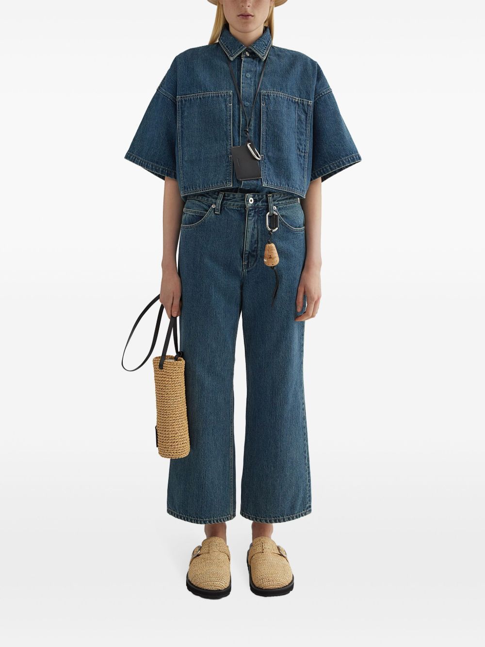 Jil Sander DENIM WIDE-LEG JEANS Size 26" / US 2 / IT 38 - 5 Thumbnail