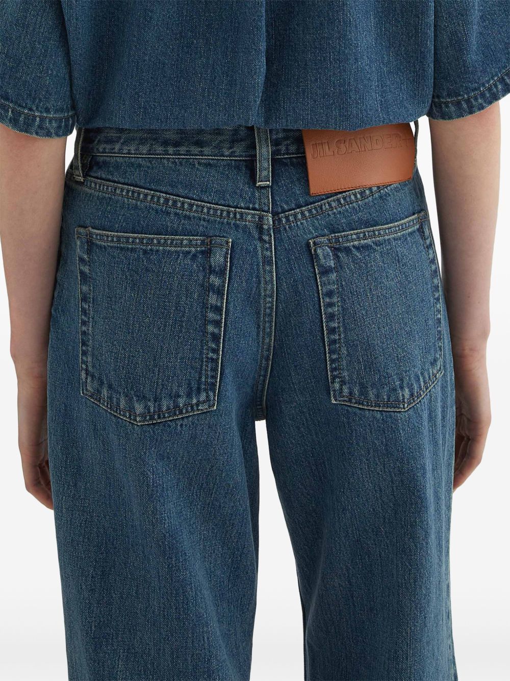 Jil Sander DENIM WIDE-LEG JEANS Size 26" / US 2 / IT 38 - 3 Thumbnail