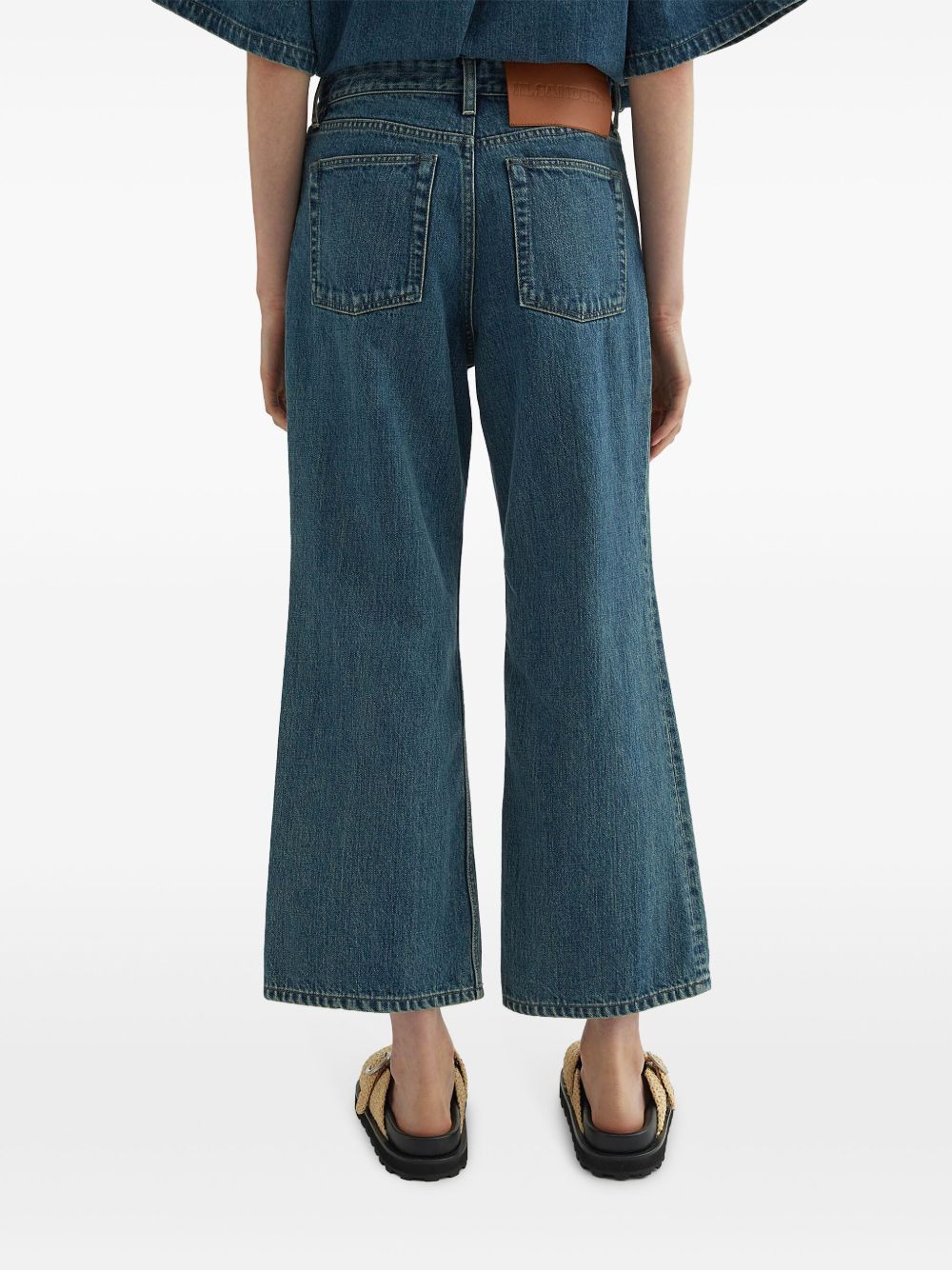 Jil Sander DENIM WIDE-LEG JEANS Size 26" / US 2 / IT 38 - 4 Thumbnail