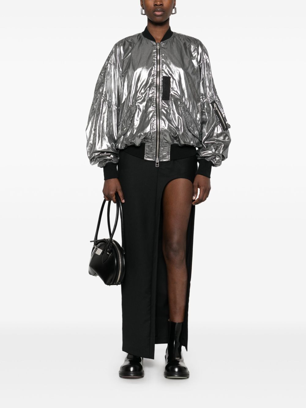Junya Watanabe METALLIC EFFECT BOMBER JACKET Size M / US 6-8 / IT 42-44 - 4 Thumbnail