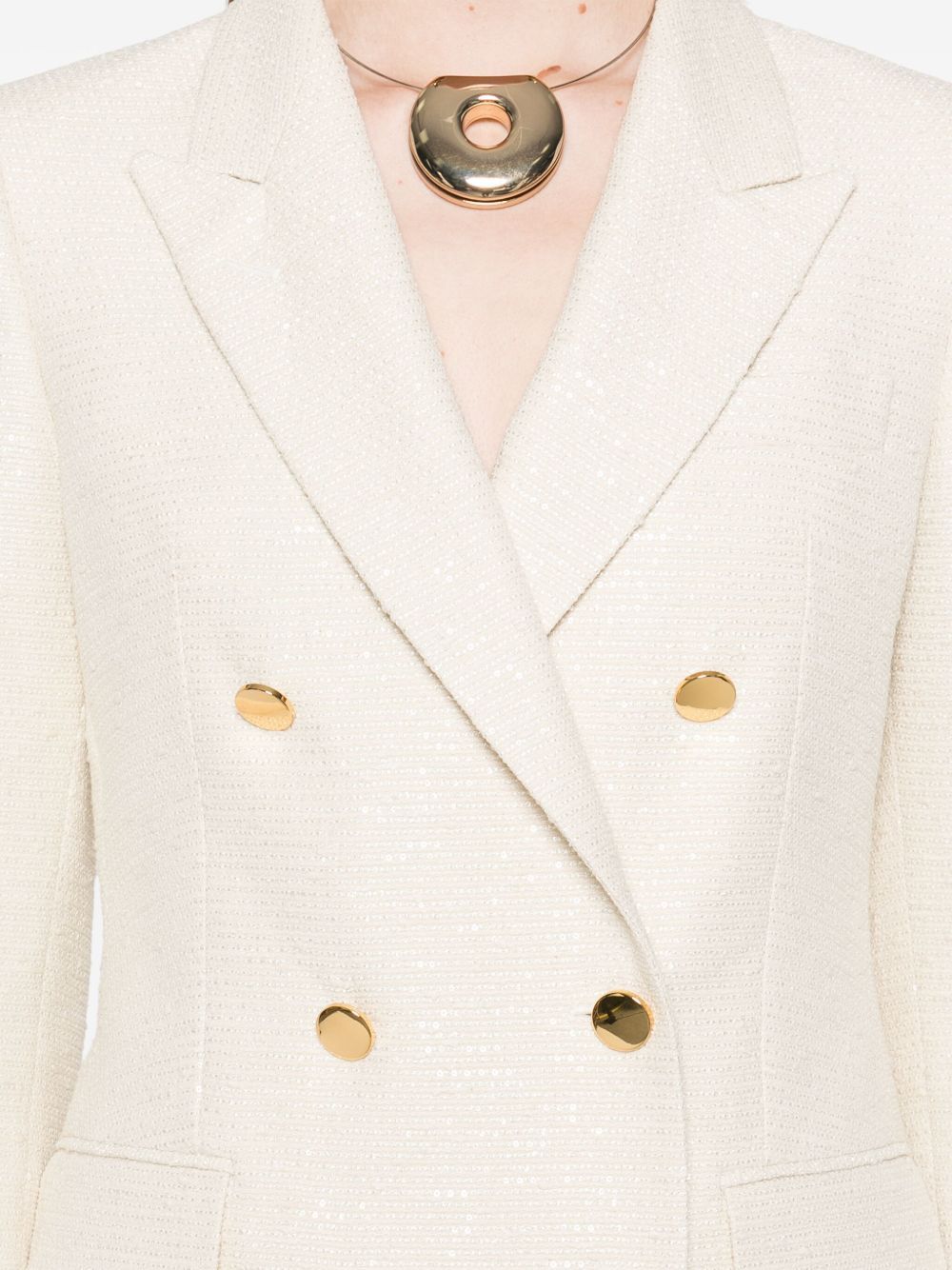 Tagliatore COTTON BLEND DOUBLE-BREASTED JACKET Size M / US 6-8 / IT 42-44 - 2 Thumbnail