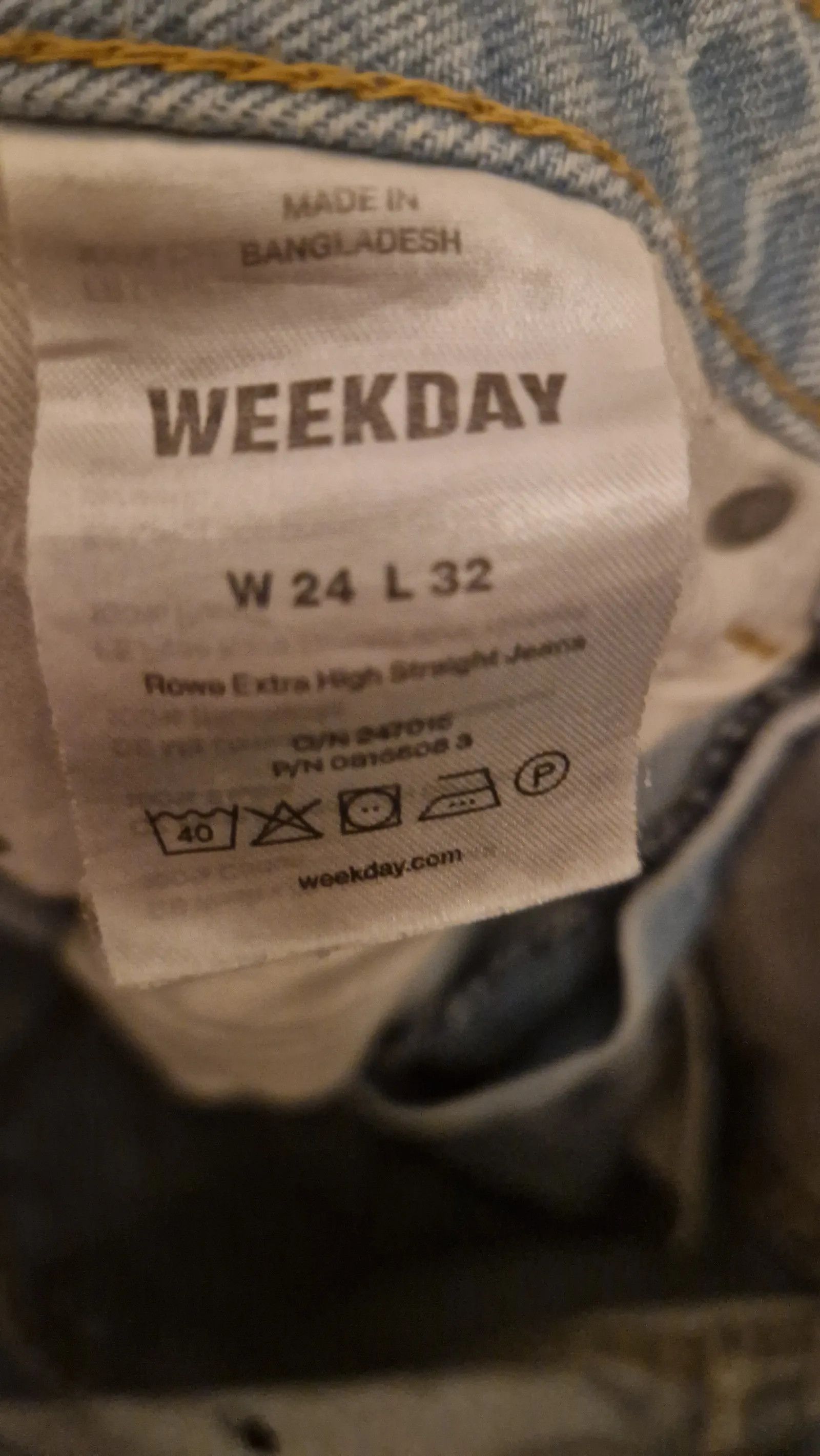 Weekday Weekday Rowe Jeans Size 24" / US 00 / IT 34 - 3 Thumbnail