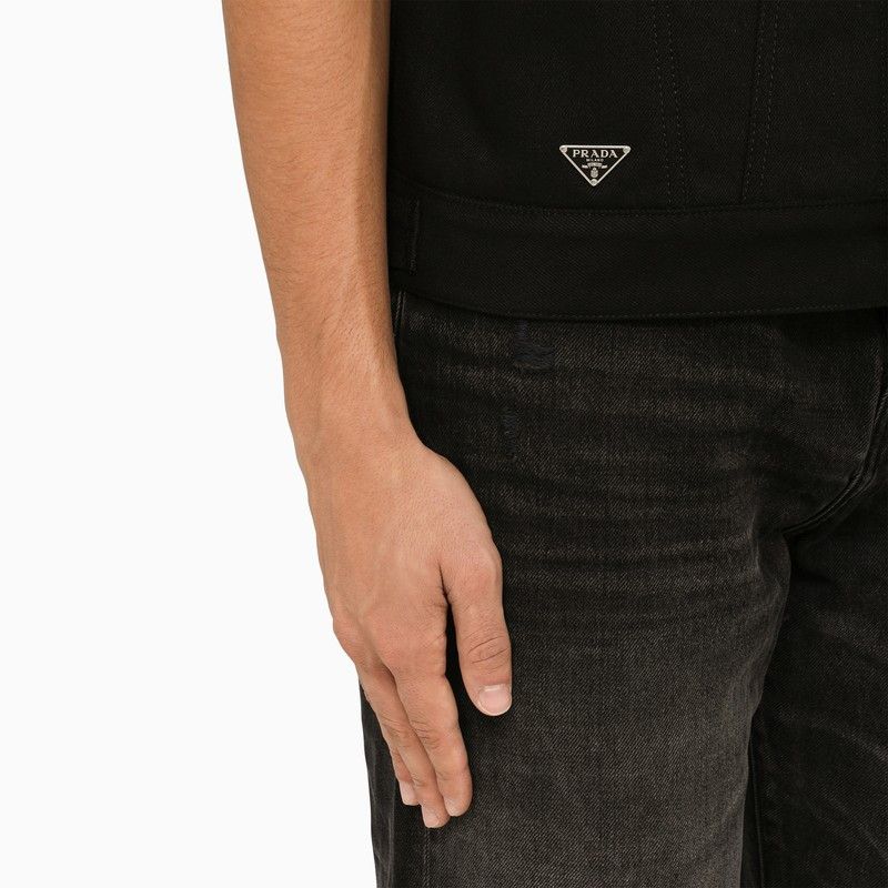 Prada Black Denim Waistcoat Size US S / EU 44-46 / 1 - 3 Thumbnail