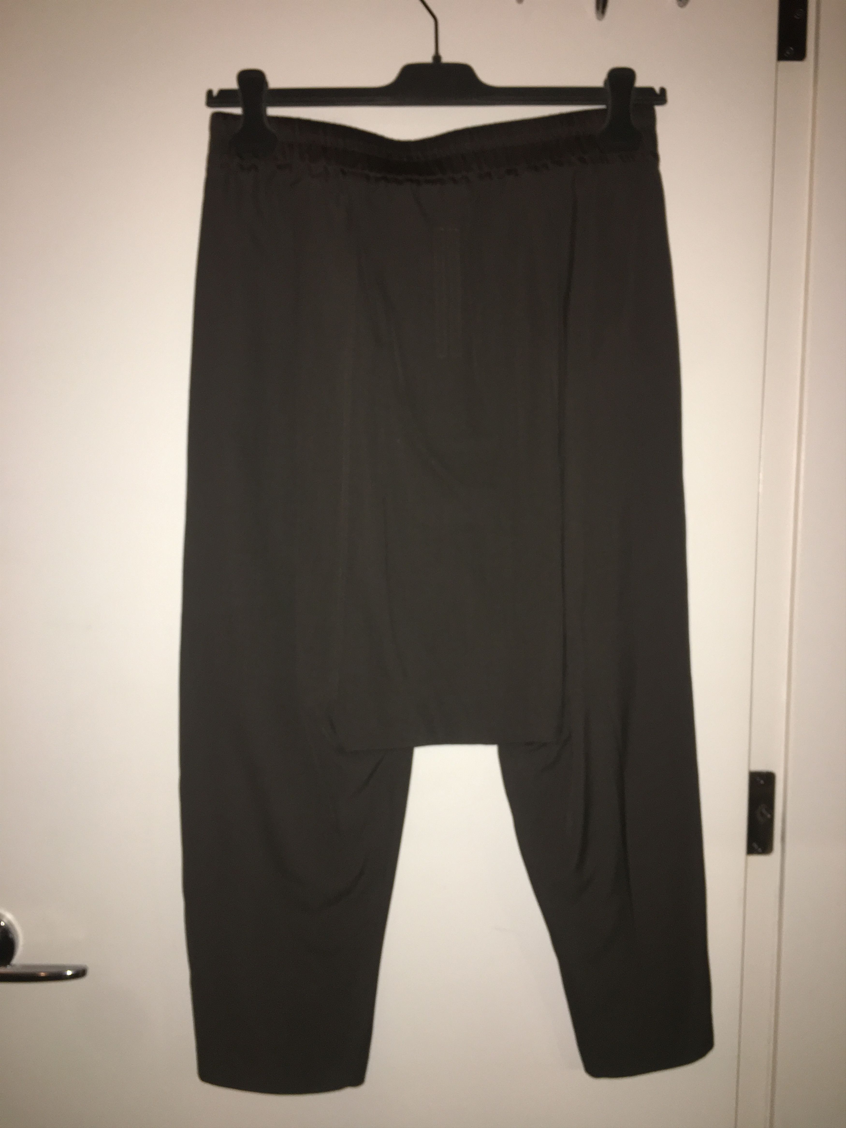 Rick Owens Cropped drawstring dark dust trousers Size US 30 / EU 46 - 2 Thumbnail