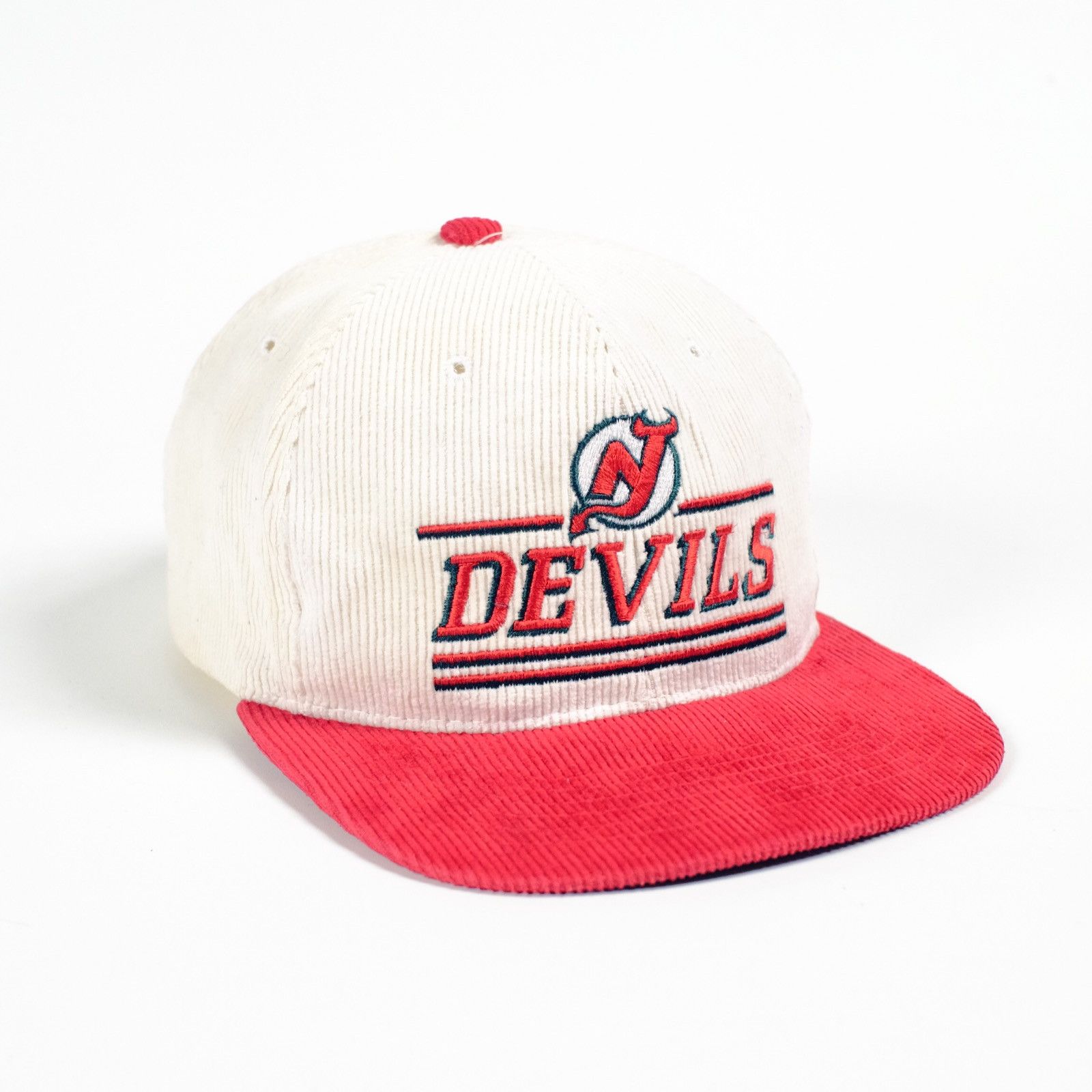 Vintage NHL New Jersey Devils Universal Corduroy Snapback Hat