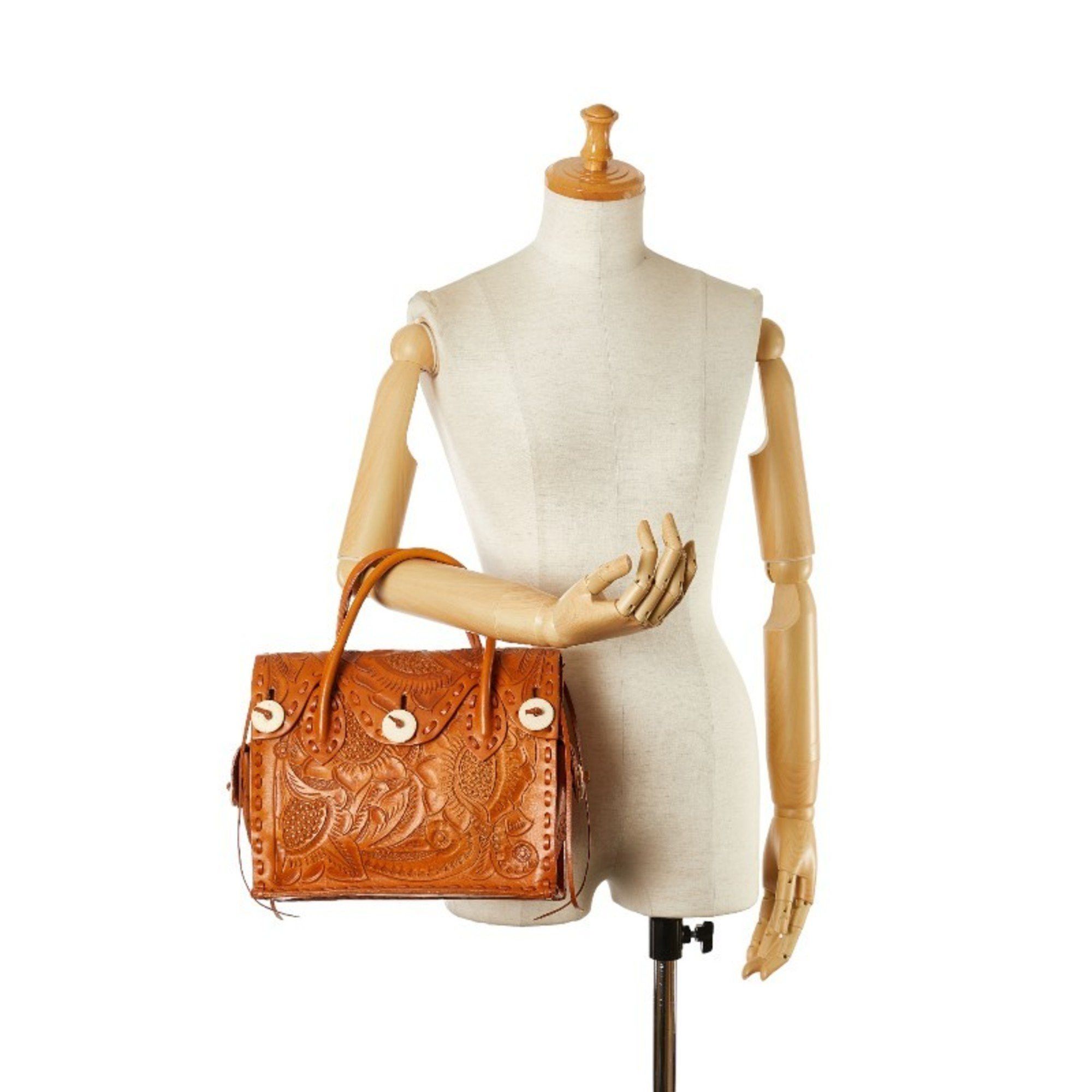 Other Carving Tribes Maestra S Handbag Camel Brown Leather Women's Size ONE SIZE - 7 Thumbnail
