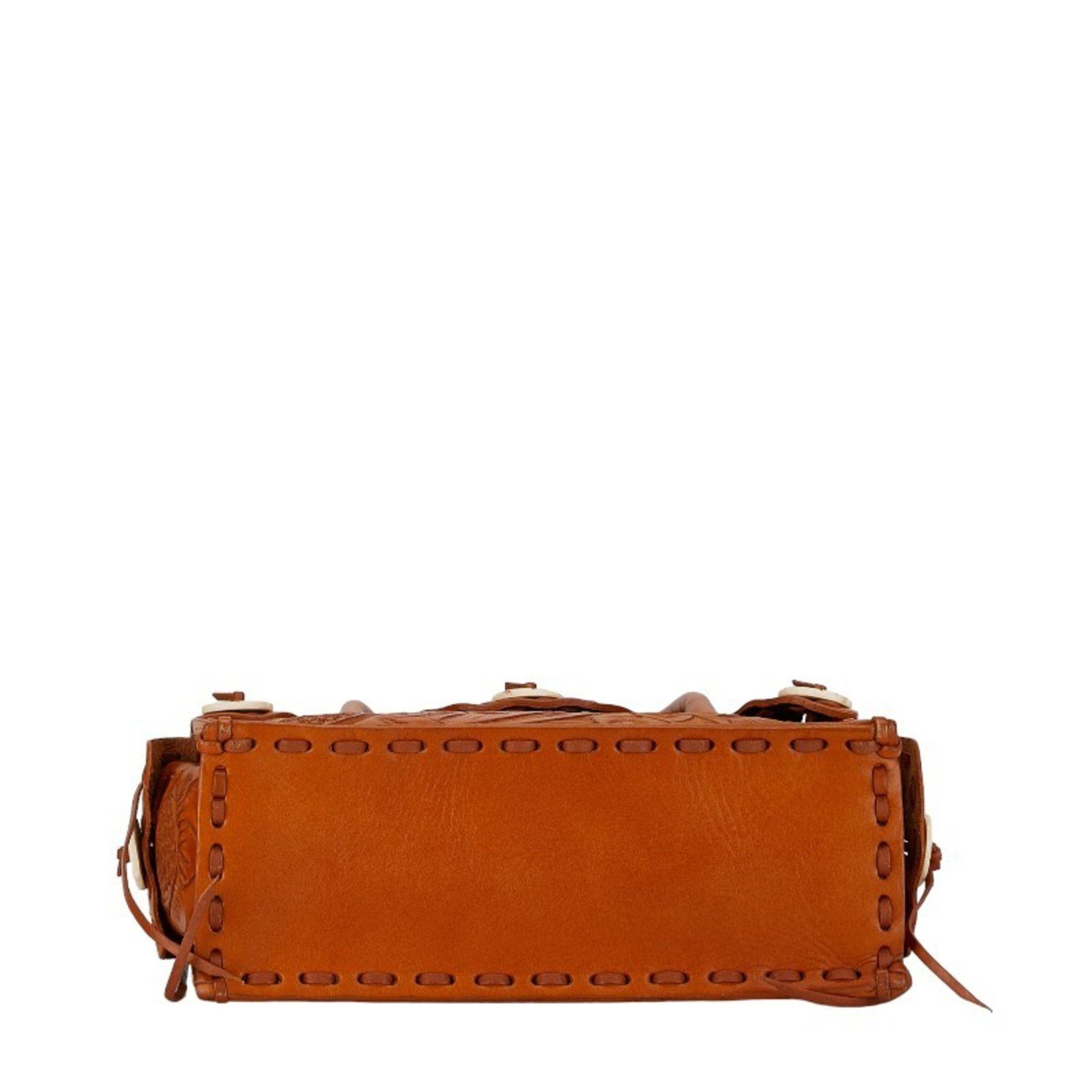 Other Carving Tribes Maestra S Handbag Camel Brown Leather Women's Size ONE SIZE - 4 Thumbnail