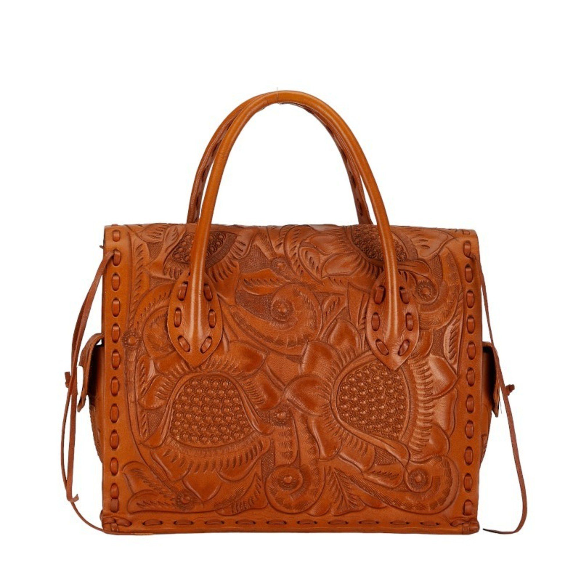 Other Carving Tribes Maestra S Handbag Camel Brown Leather Women's Size ONE SIZE - 3 Thumbnail