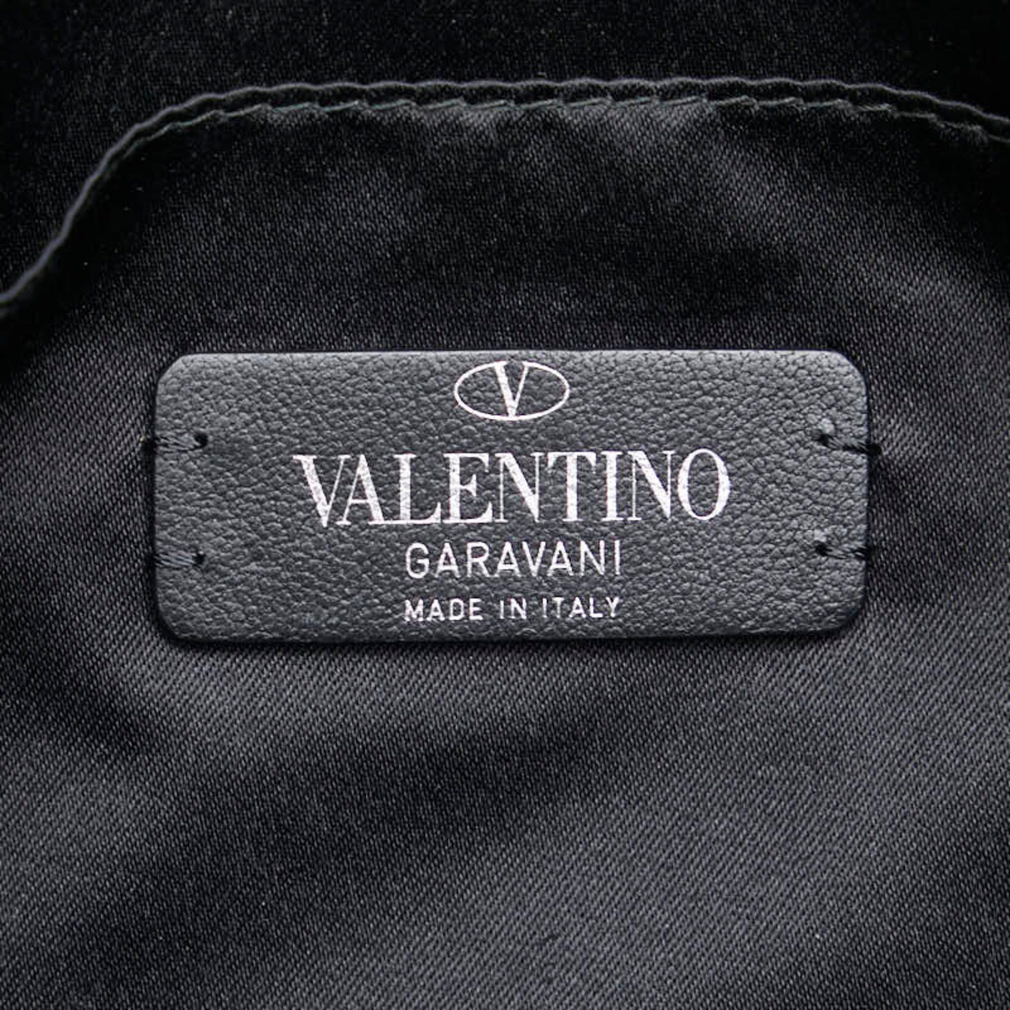 Valentino Valentino V Clutch Bag Black Multicolor Leather Men's Size ONE SIZE - 5 Thumbnail