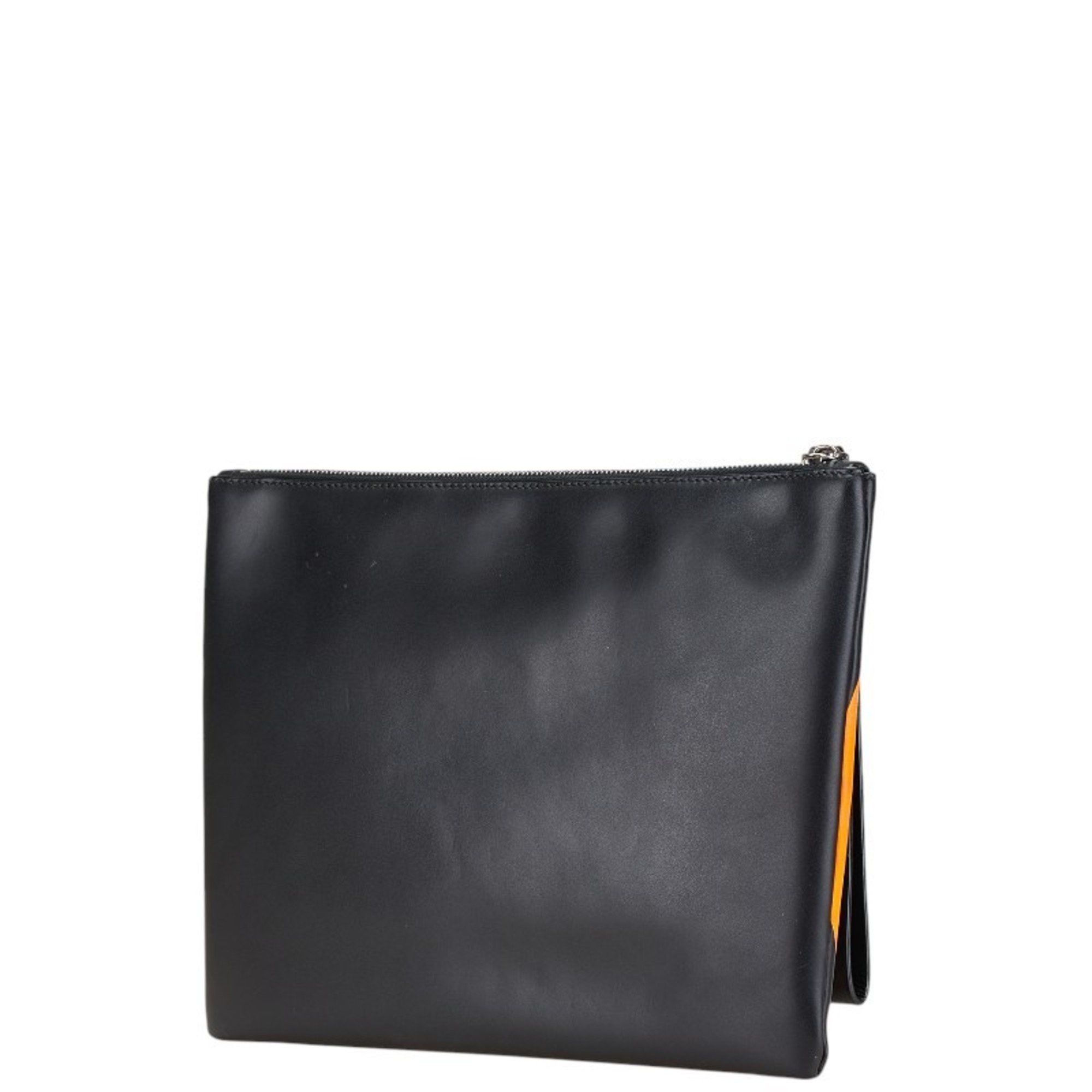 Valentino Valentino V Clutch Bag Black Multicolor Leather Men's Size ONE SIZE - 2 Thumbnail