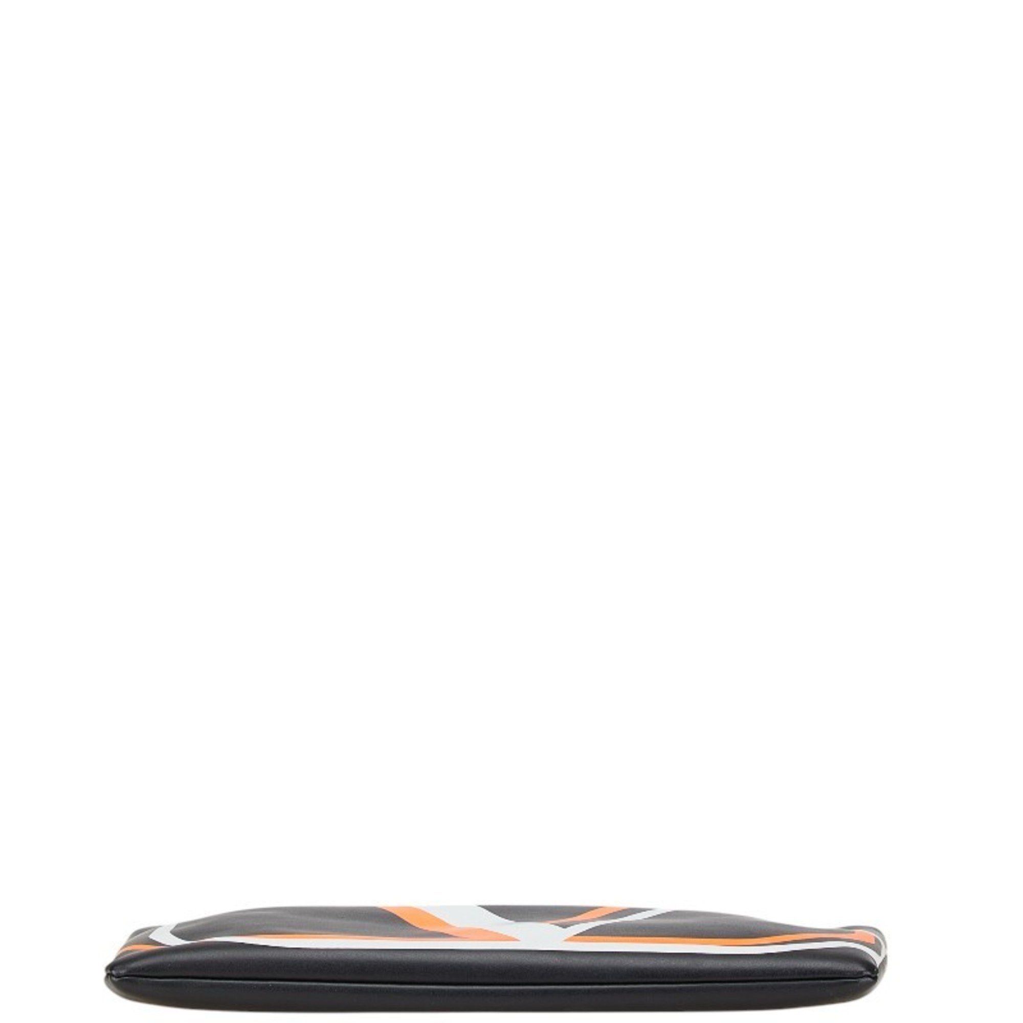 Valentino Valentino V Clutch Bag Black Multicolor Leather Men's Size ONE SIZE - 3 Thumbnail