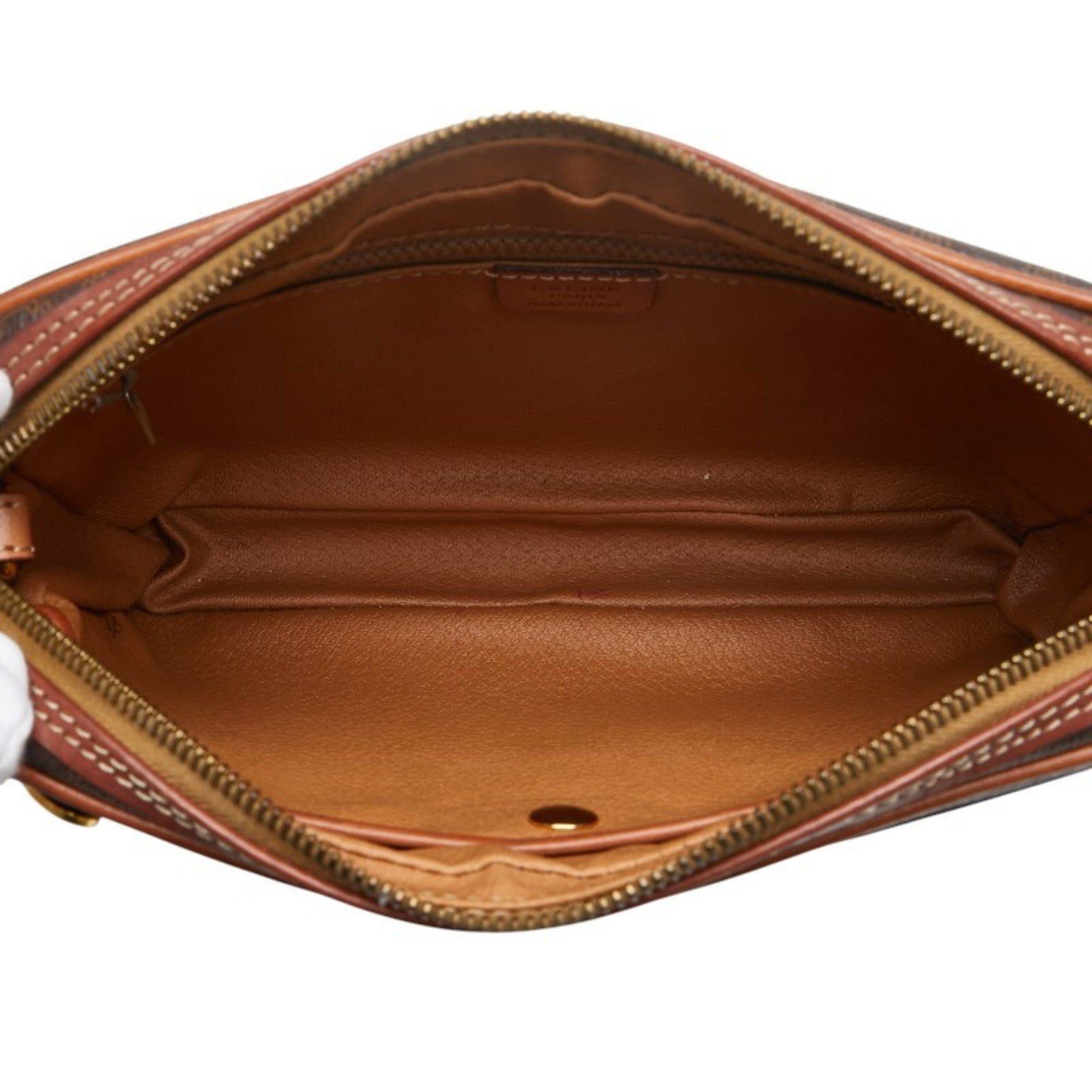 Celine Celine Macadam Second Bag Clutch Brown PVC Leather Men's CELINE Size ONE SIZE - 5 Thumbnail