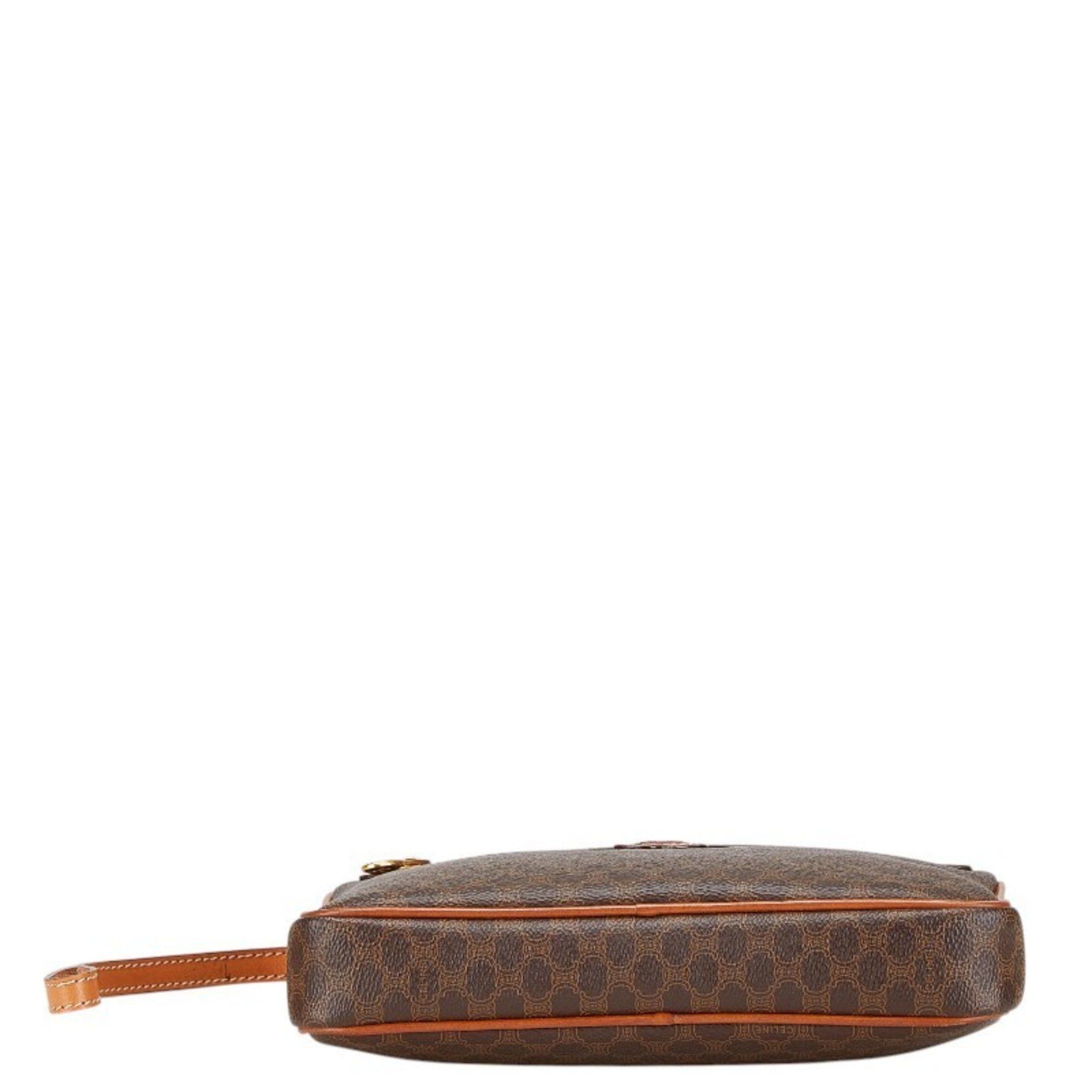 Celine Celine Macadam Second Bag Clutch Brown PVC Leather Men's CELINE Size ONE SIZE - 3 Thumbnail