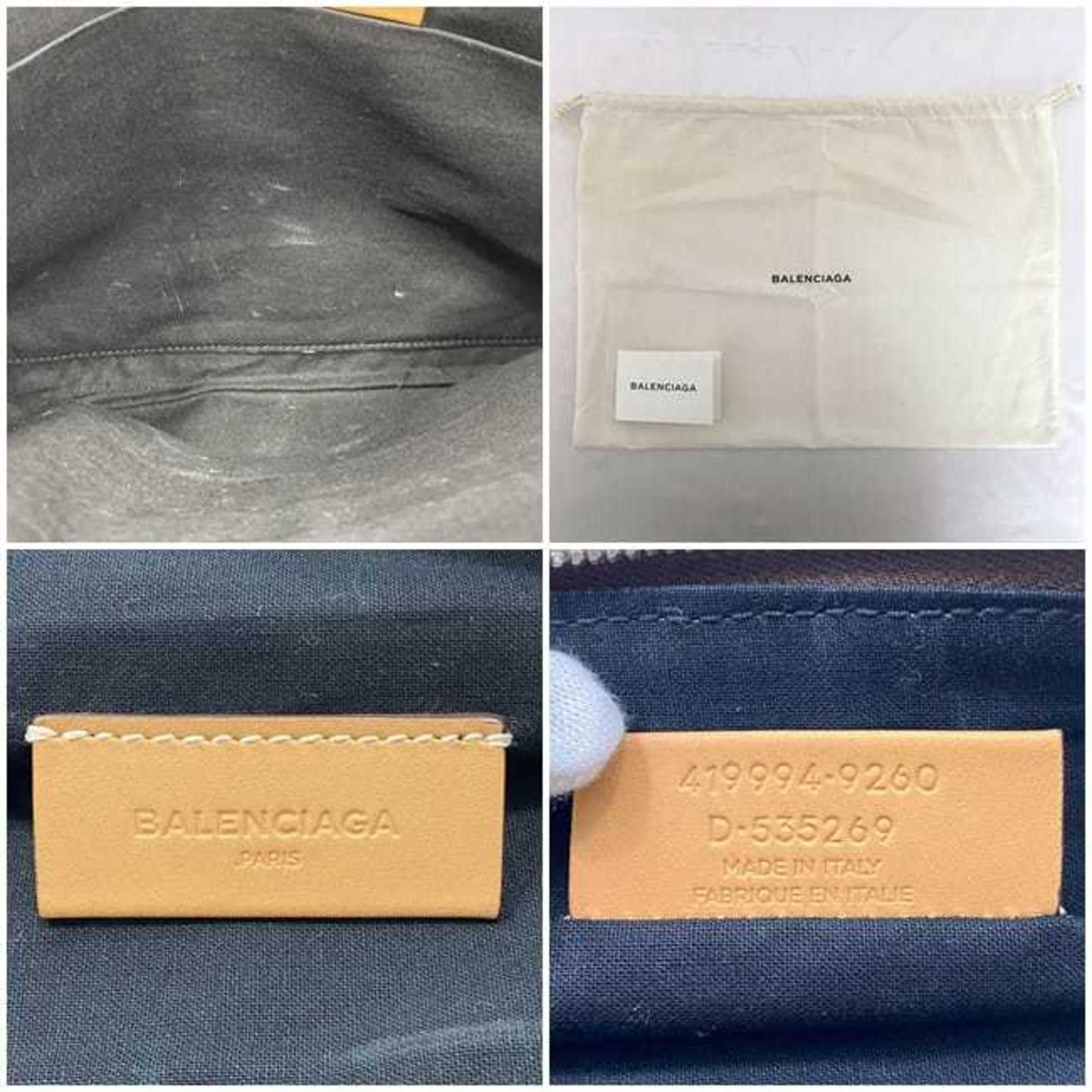 Balenciaga Balenciaga clutch bag ec-22272 beige natural 419994 handbag canvas leather 9260 D 535269 BALENCIAGA L-shaped for women and men Size ONE SIZE - 11 Thumbnail