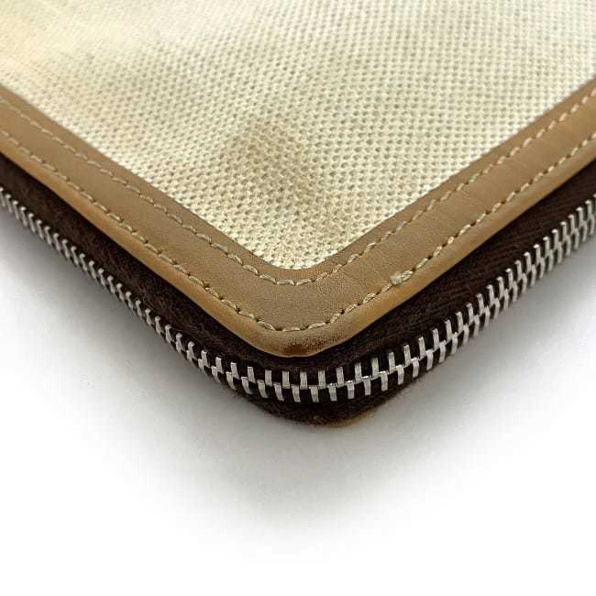 Balenciaga Balenciaga clutch bag ec-22272 beige natural 419994 handbag canvas leather 9260 D 535269 BALENCIAGA L-shaped for women and men Size ONE SIZE - 6 Thumbnail