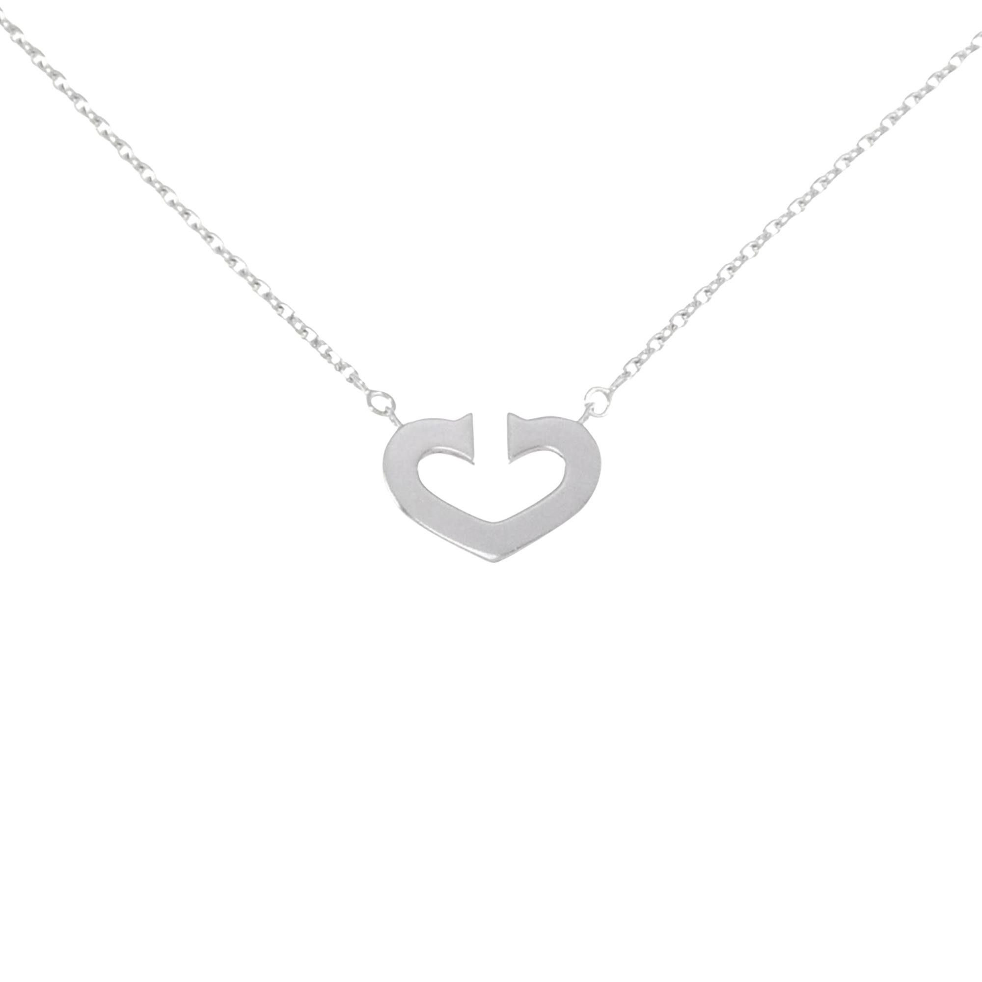 Cartier Cartier C heart necklace Size ONE SIZE - 2 Thumbnail