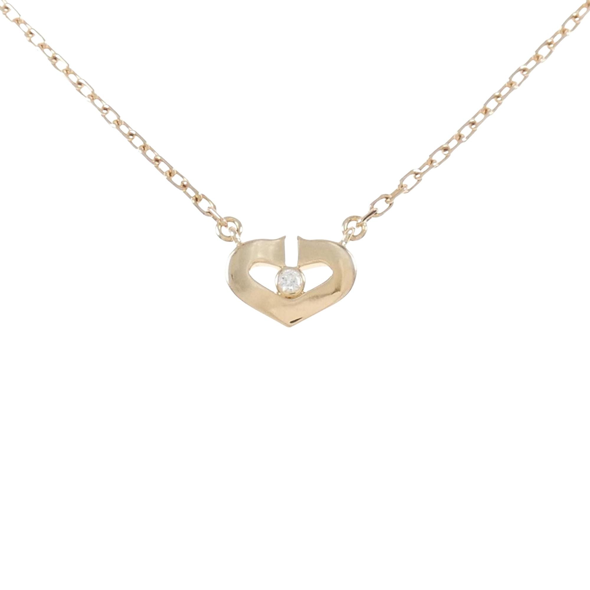 Cartier Cartier C heart necklace Size ONE SIZE - 2 Thumbnail