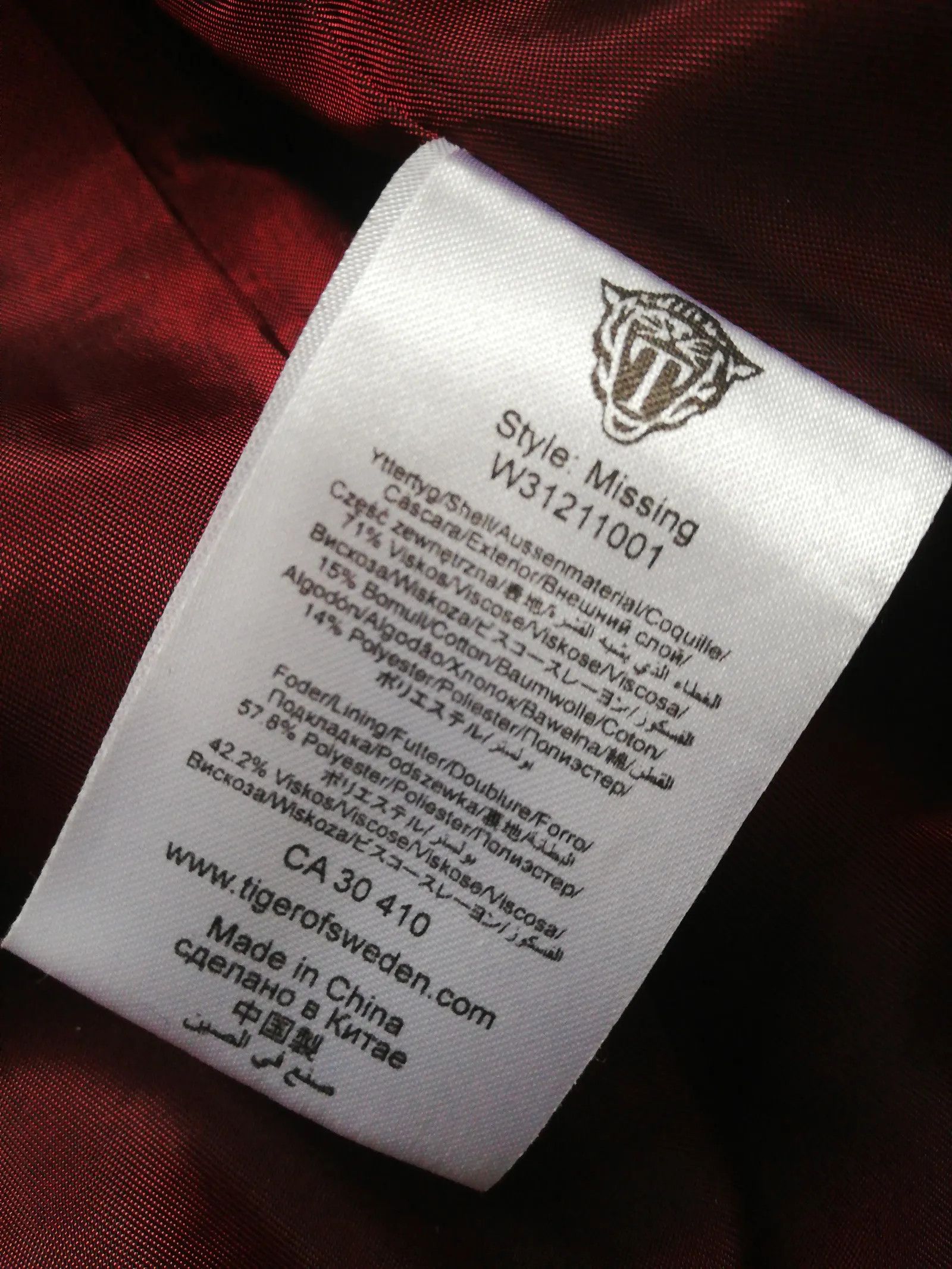 Tiger of Sweden Tiger of Sweden Missing Jacket Size XS / US 0-2 / IT 36-38 - 3 Thumbnail