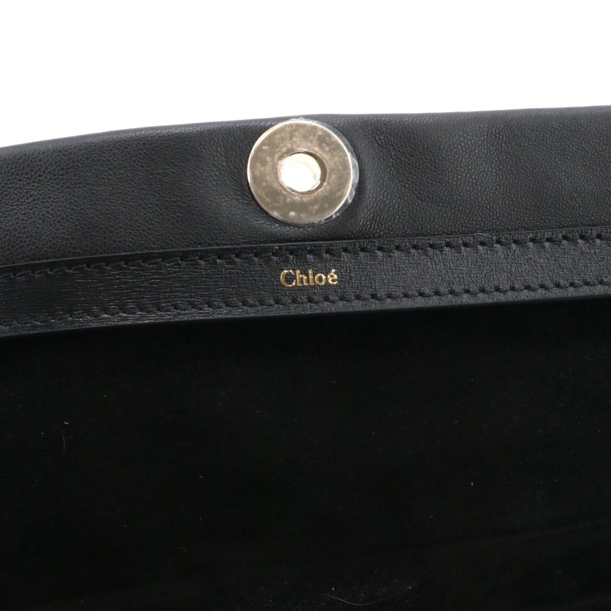 Chloe CHLOÉ - Chloé Pochette Pénélope shoulder bag in black smooth leather Size ONE SIZE - 6 Thumbnail