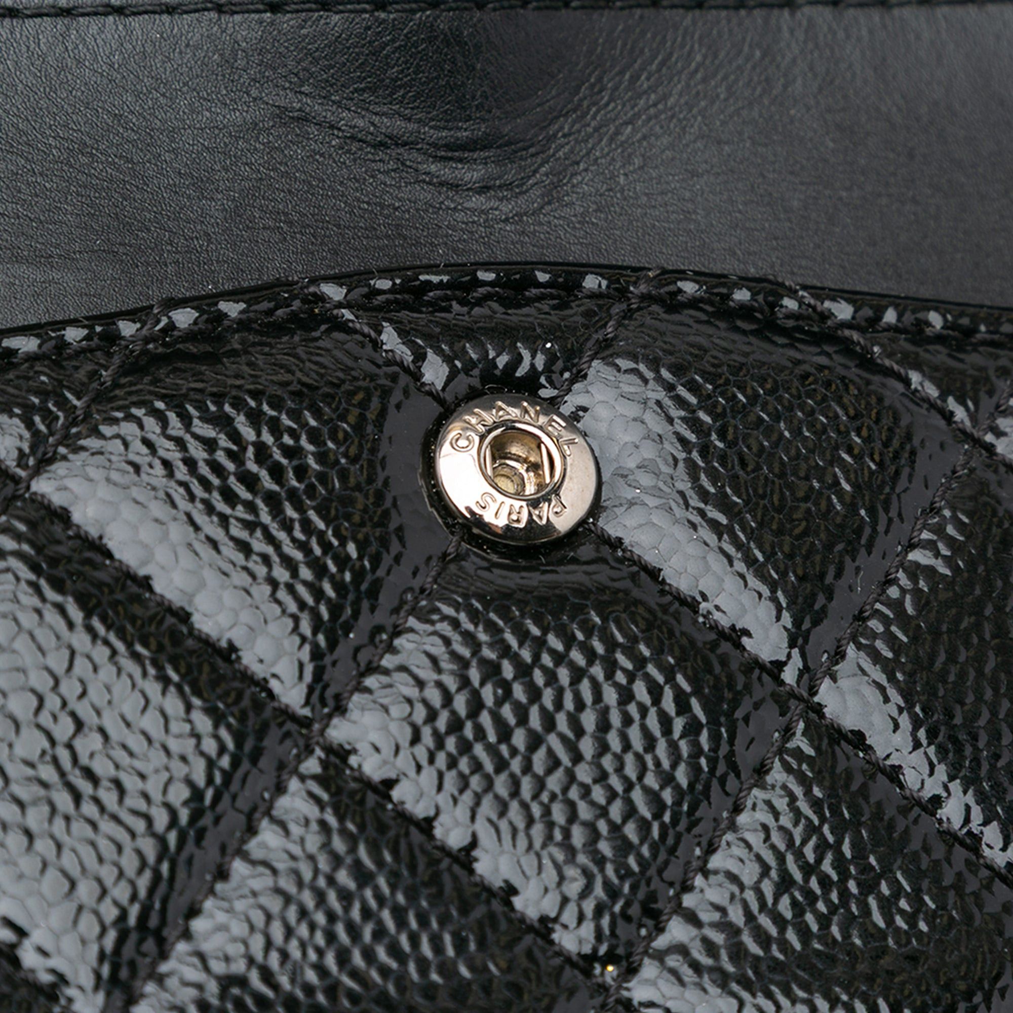 Chanel Chanel Quilted Patent Caviar 2.55 Reissue Flap 226 Black Size ONE SIZE - 9 Thumbnail