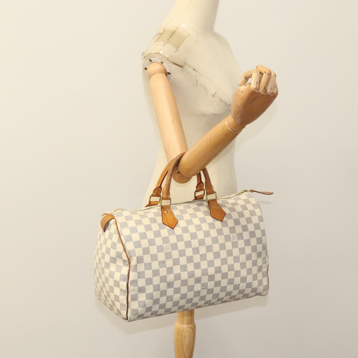 Louis Vuitton Louis Vuitton Speedy 35 Canva white Size ONE SIZE - 8 Thumbnail