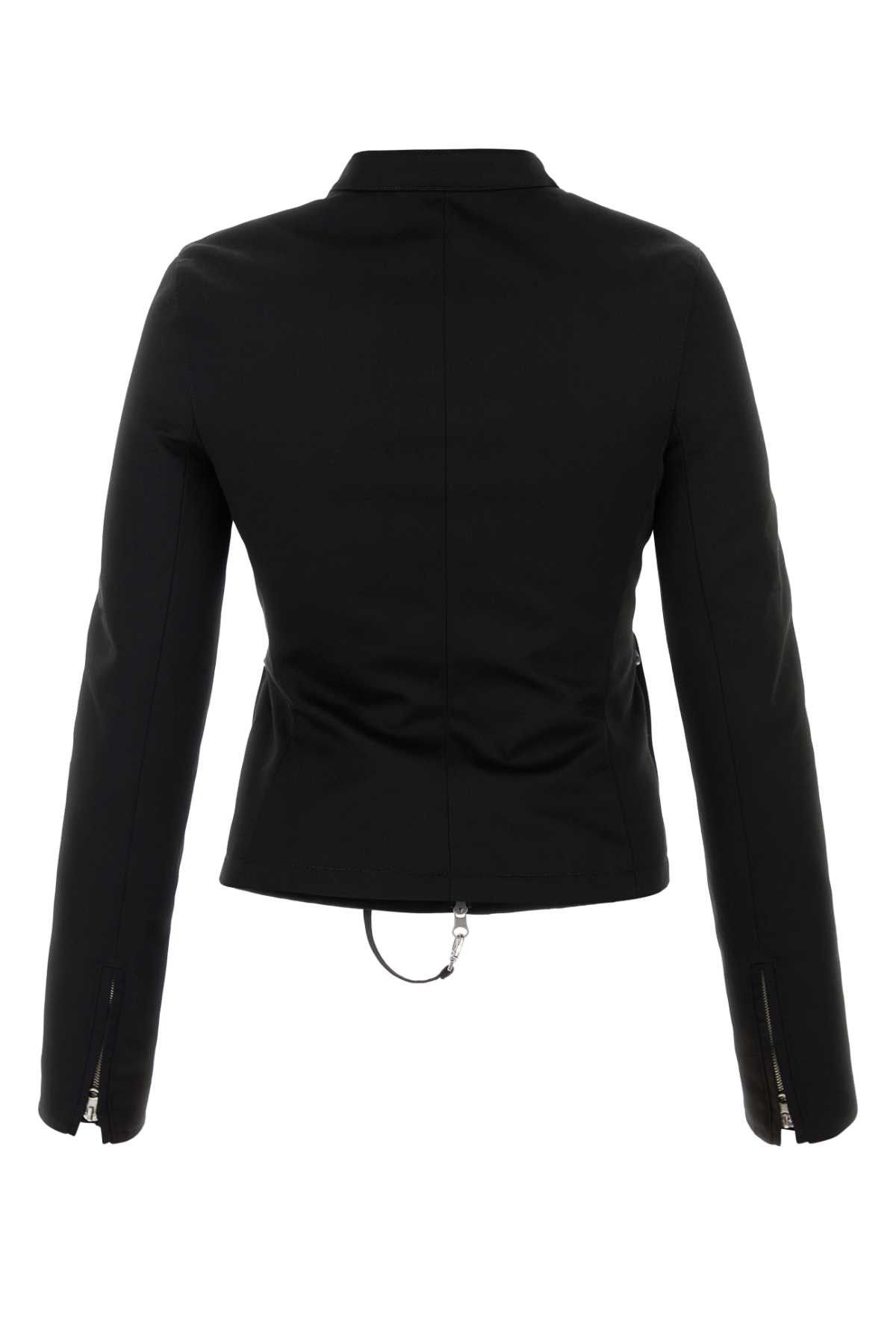 Courreges Black Canvas Jacket Size XS / US 0-2 / IT 36-38 - 2 Thumbnail
