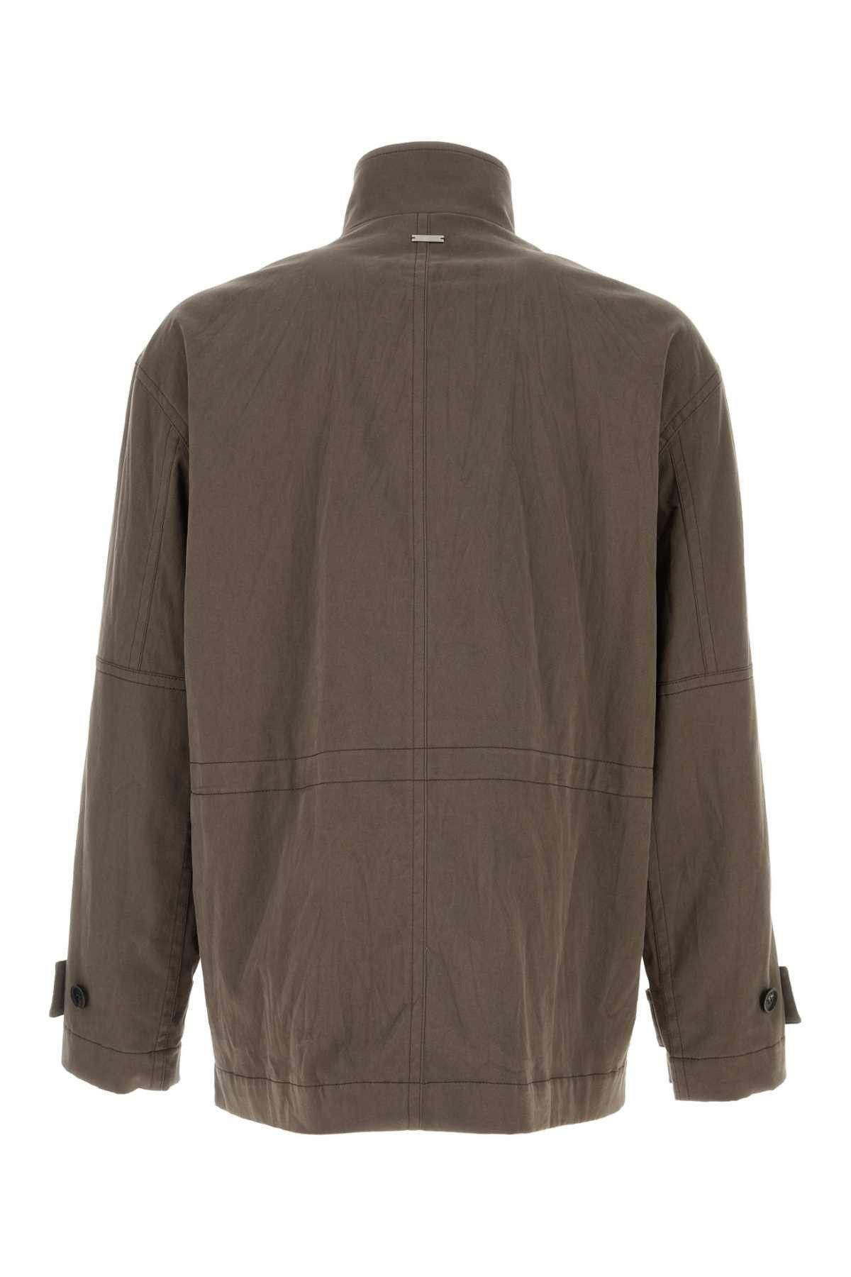 Salvatore Ferragamo Mud Stretch Cotton Jacket Size US L / EU 52-54 / 3 - 2 Thumbnail