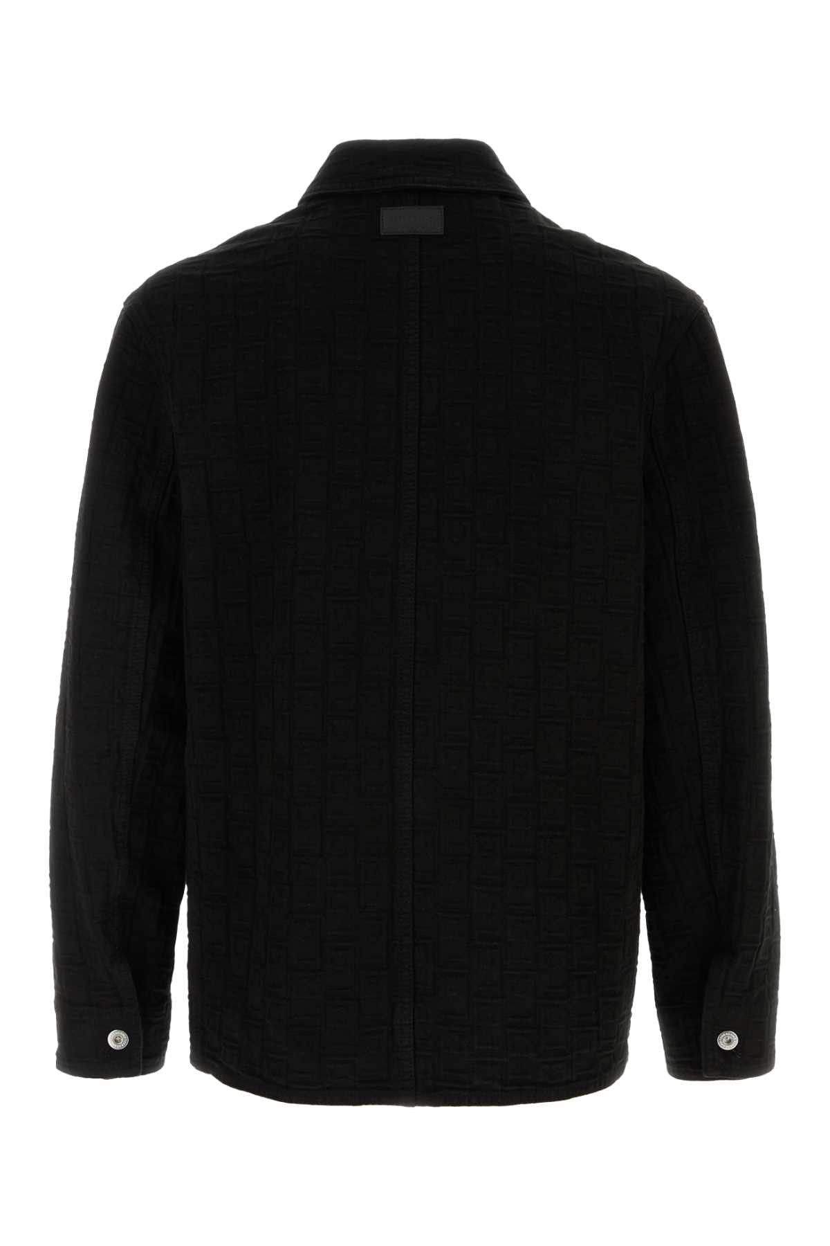 Salvatore Ferragamo Black Denim Shirt Size US S / EU 44-46 / 1 - 2 Thumbnail