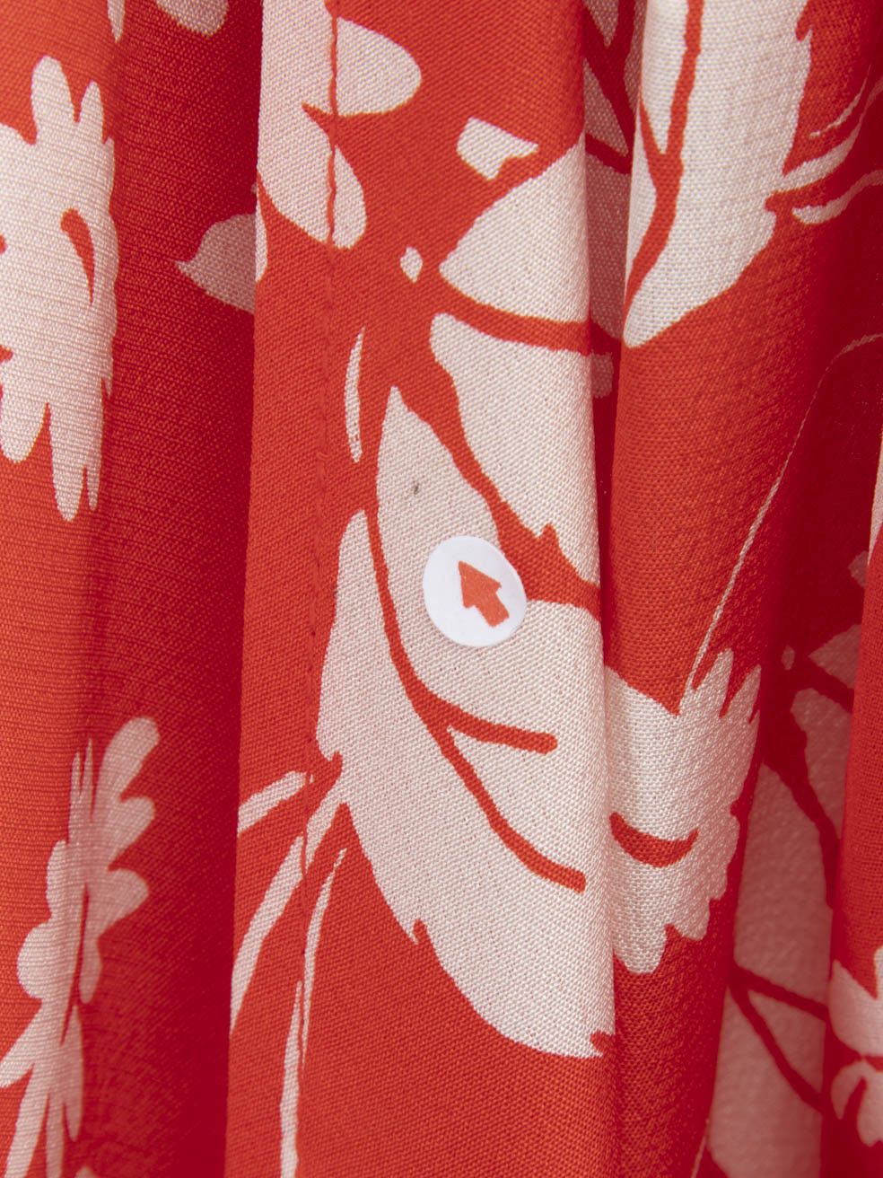 RIXO Red Silk Floral Pattern Wrap Dress Size S / US 4 / IT 40 - 4 Thumbnail