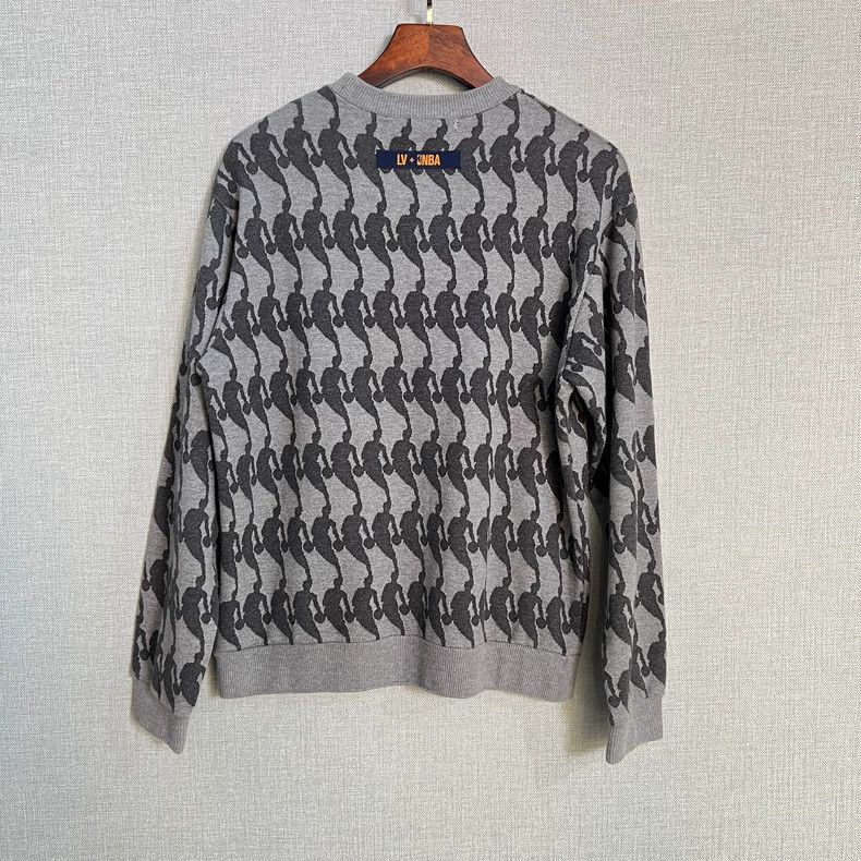 Louis Vuitton NBA Gray Knit Sweatshirt