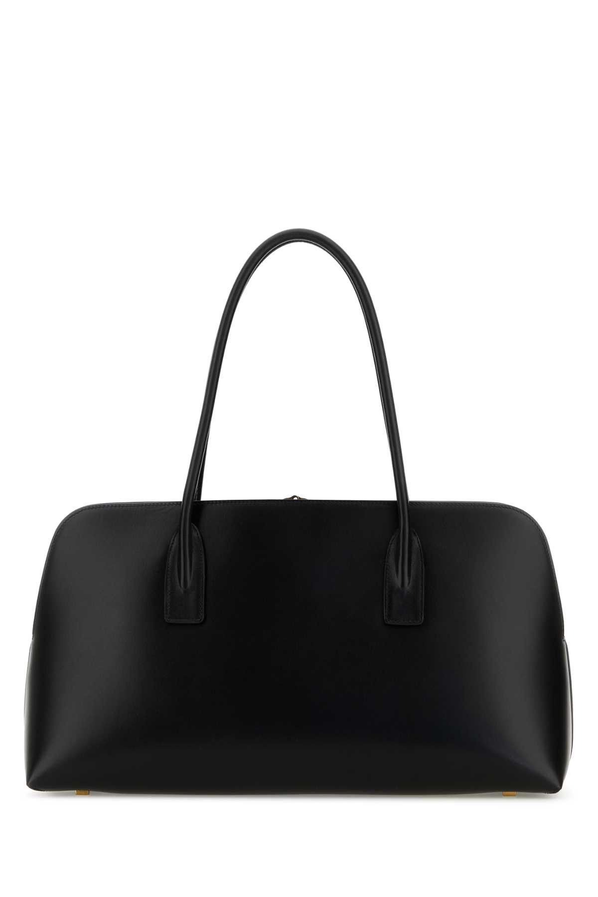 Saint Laurent Paris Black Leather Shopping Bag Size ONE SIZE - 3 Thumbnail