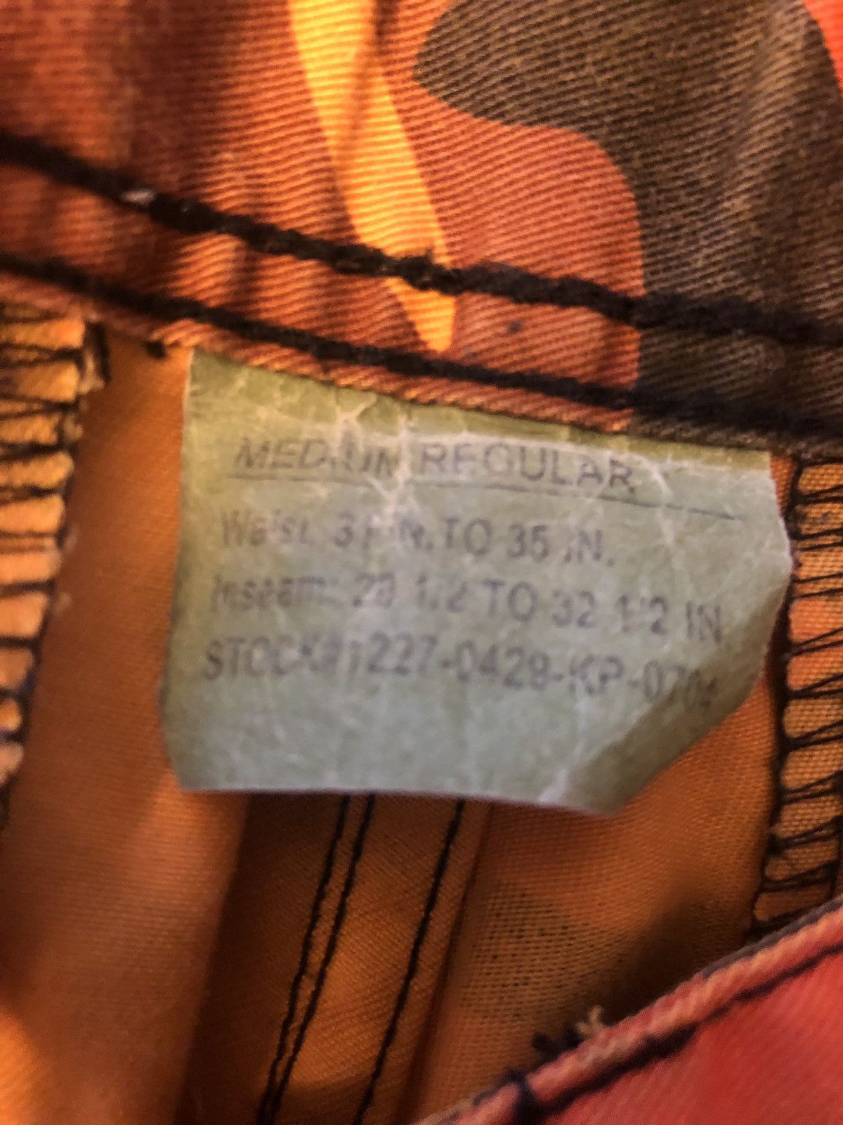 Vintage Vintage 90’s Orange Camouflage Cargo Pants Adjustable Size US 31 - 3 Thumbnail