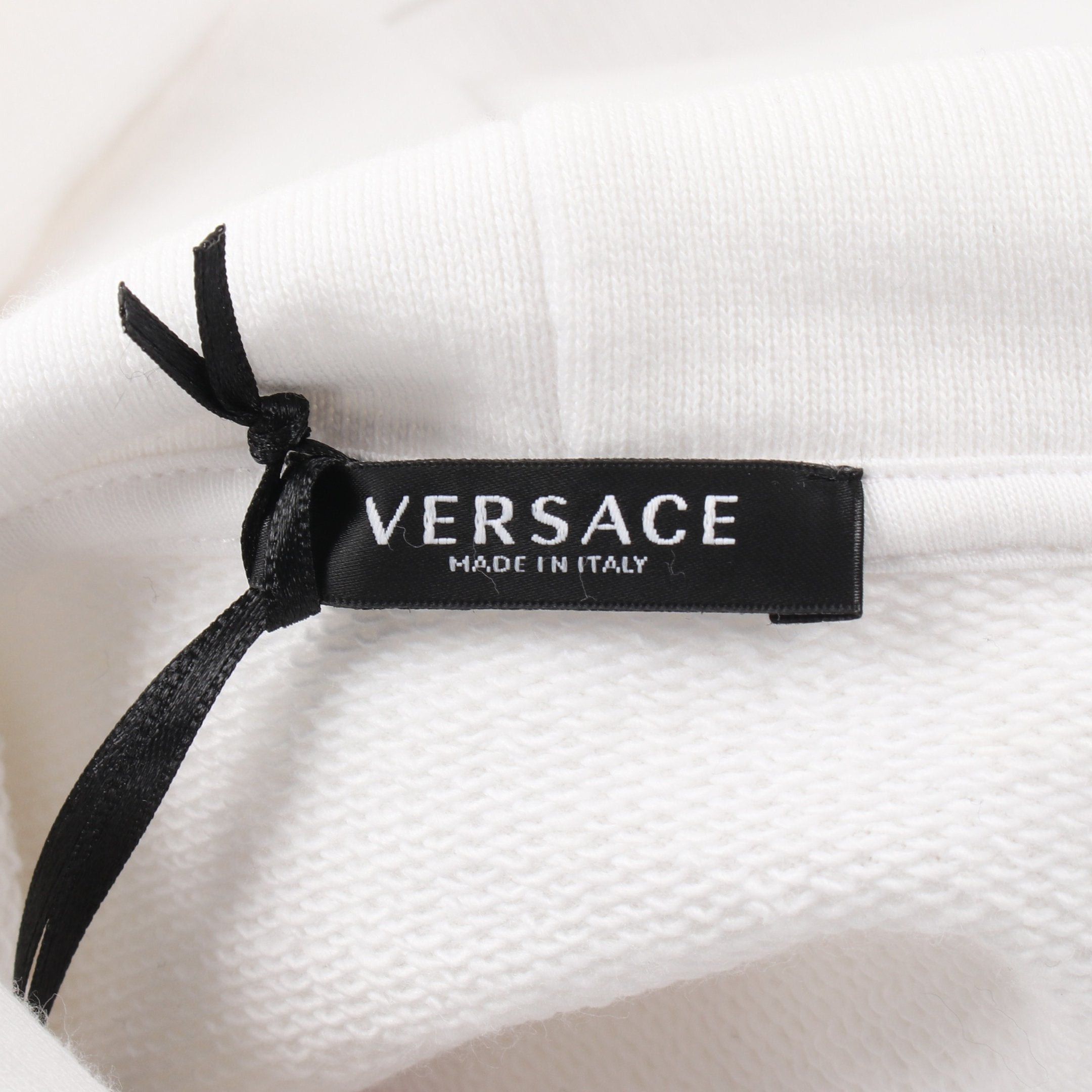 Versace Versace Pullover Hoodie Logo Embroidery Cotton White Multicolor Size ONE SIZE - 3 Thumbnail