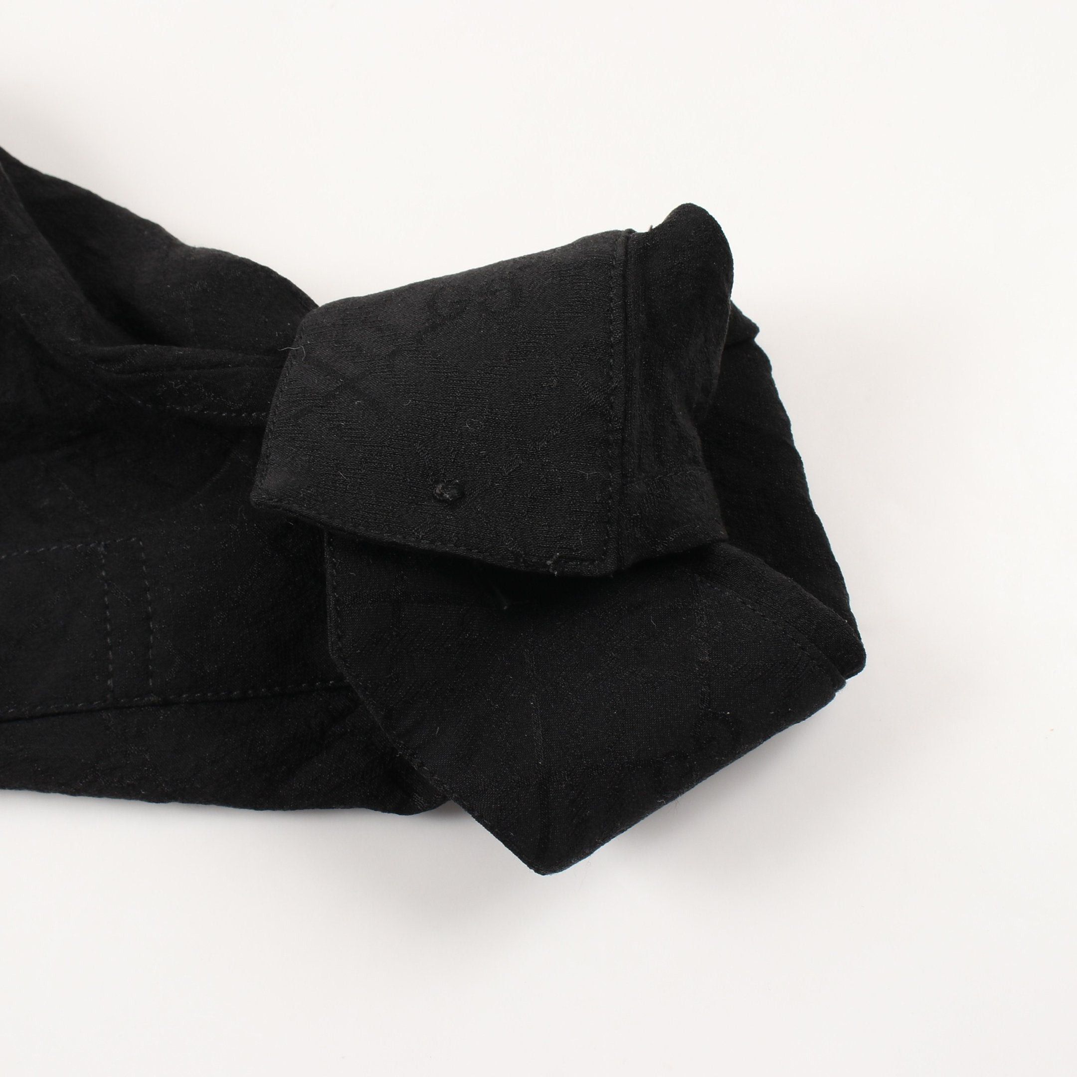 Gucci Gucci Gg Pattern Shirt Blouse Long Sleeve Silk Black Size ONE SIZE - 5 Thumbnail