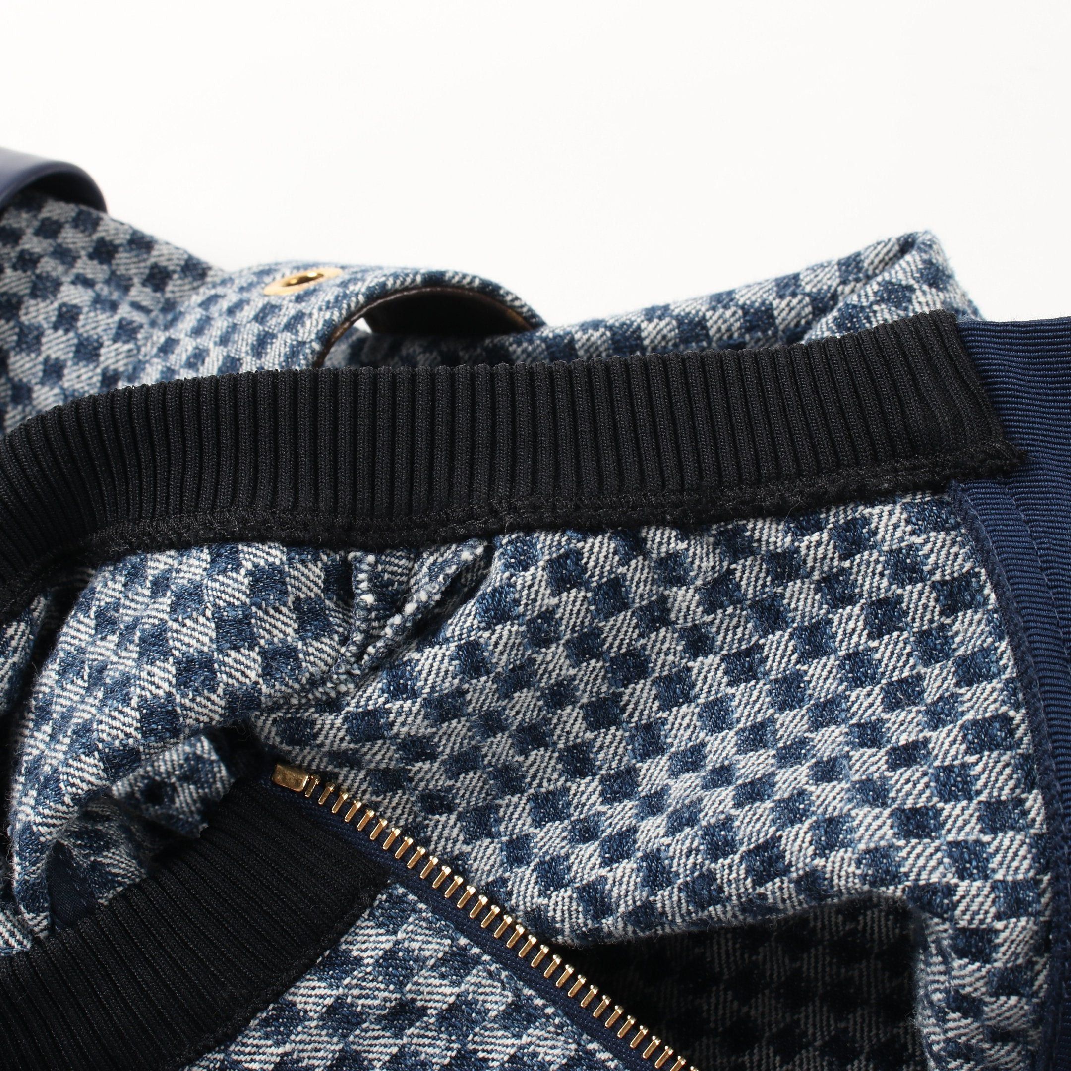 Louis Vuitton Louis Vuitton Damier Denim One Piece No Sleeve Cotton Blue Size ONE SIZE - 7 Thumbnail