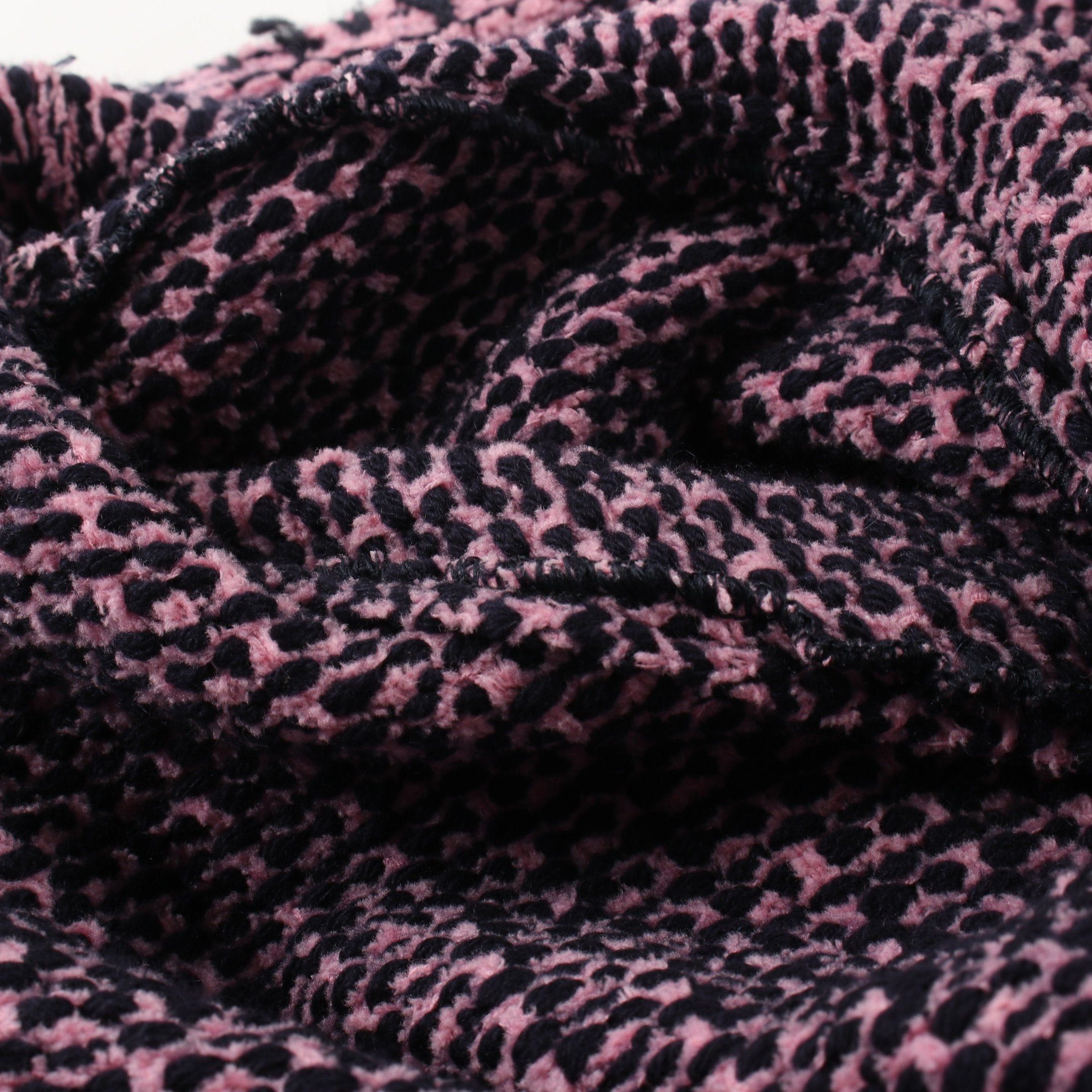 Chanel Chanel Cocomark Button Knitted Jacket Tweed Cardigan Cashmere Cotton Pink Navy 21P Size ONE SIZE - 10 Thumbnail