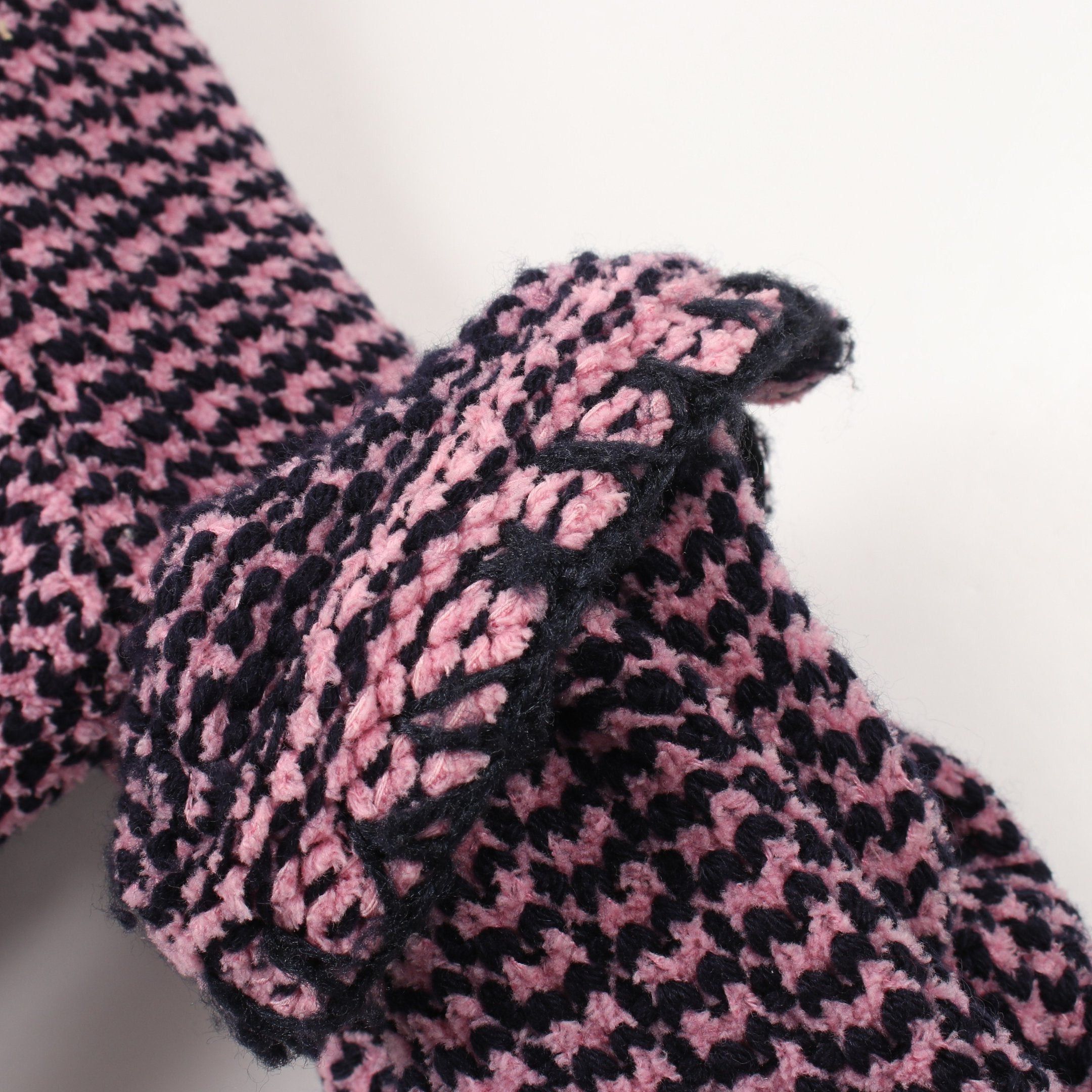 Chanel Chanel Cocomark Button Knitted Jacket Tweed Cardigan Cashmere Cotton Pink Navy 21P Size ONE SIZE - 8 Thumbnail