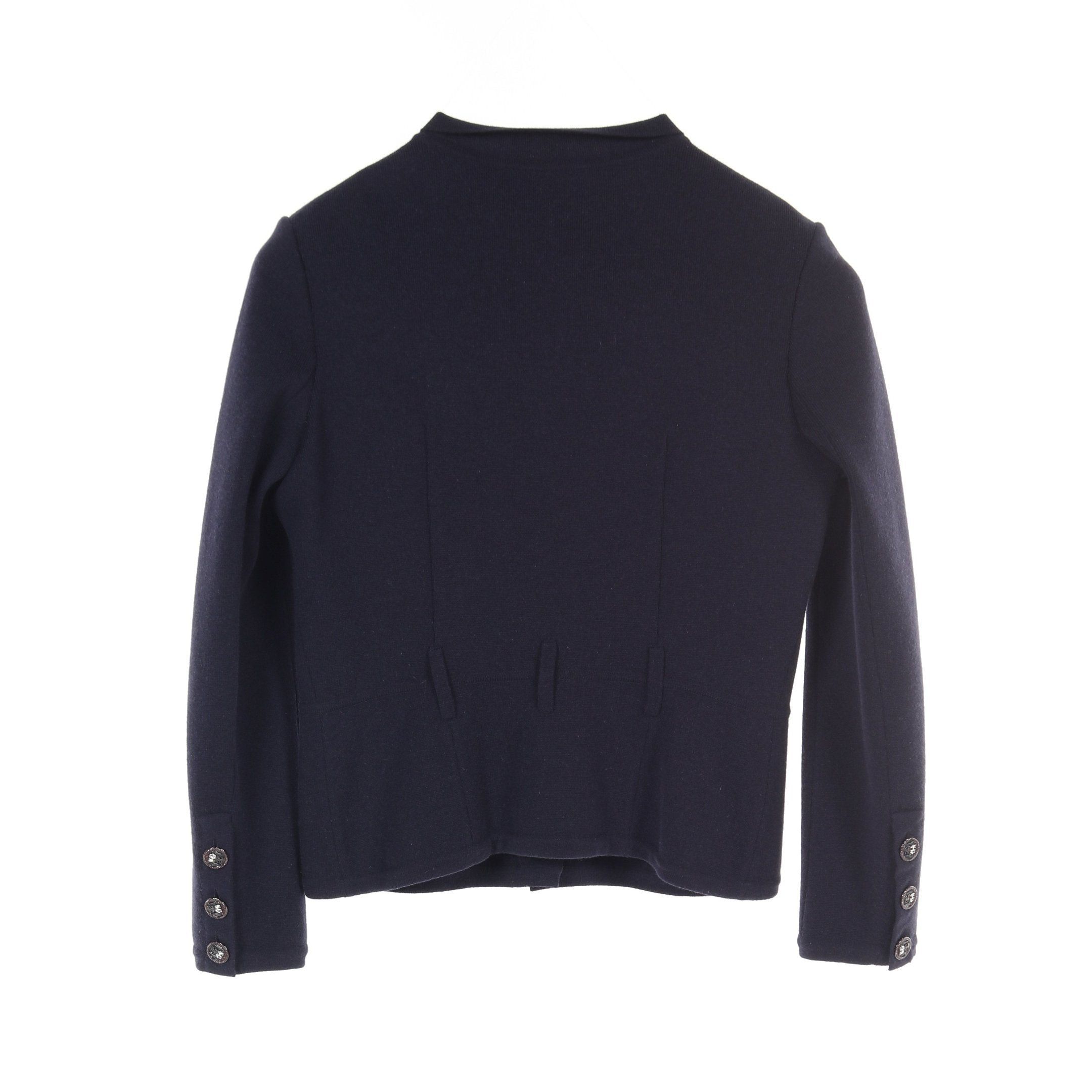 Chanel Chanel Paribong Bay Jacket Wool Rayon Angola Fiber Dark Navy Knit Size ONE SIZE - 2 Thumbnail