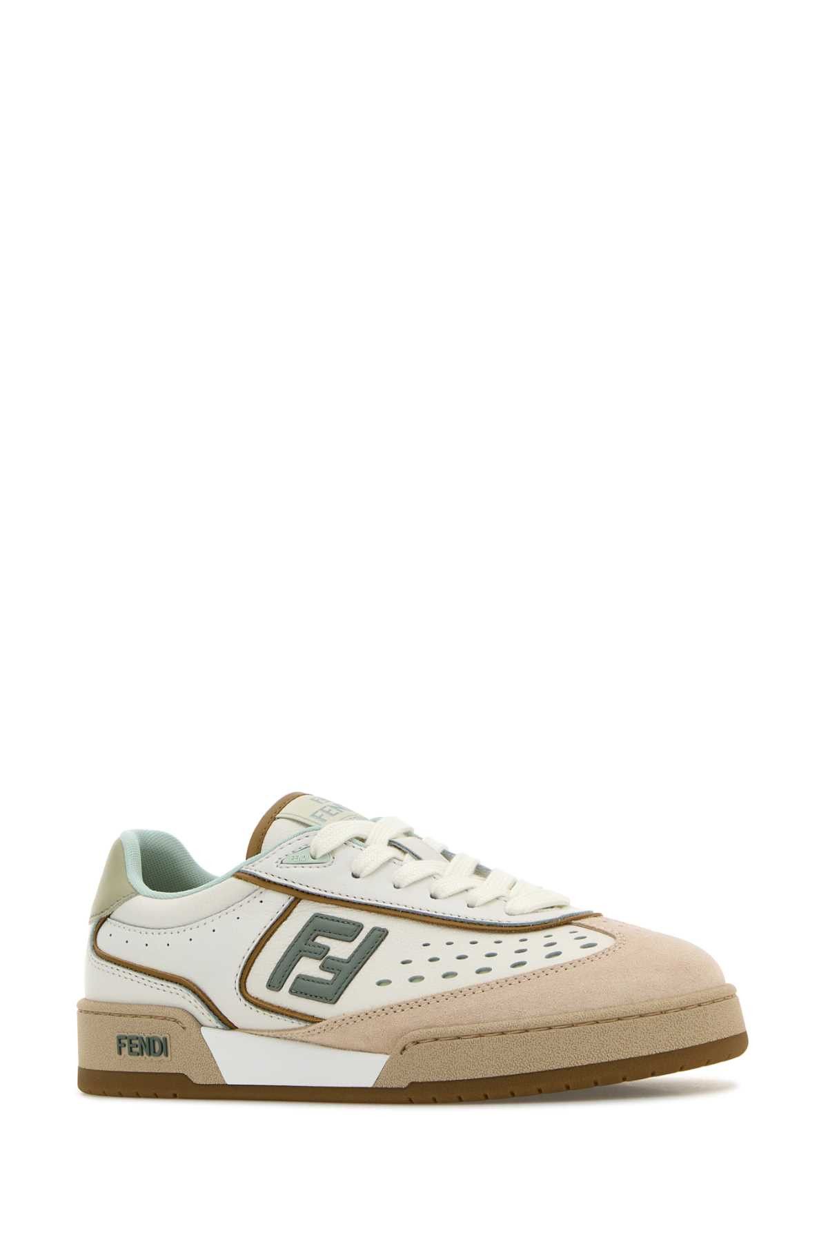 Fendi Multicolor Leather Fendi Match Sneakers Size US 6 / IT 36 - 2 Thumbnail