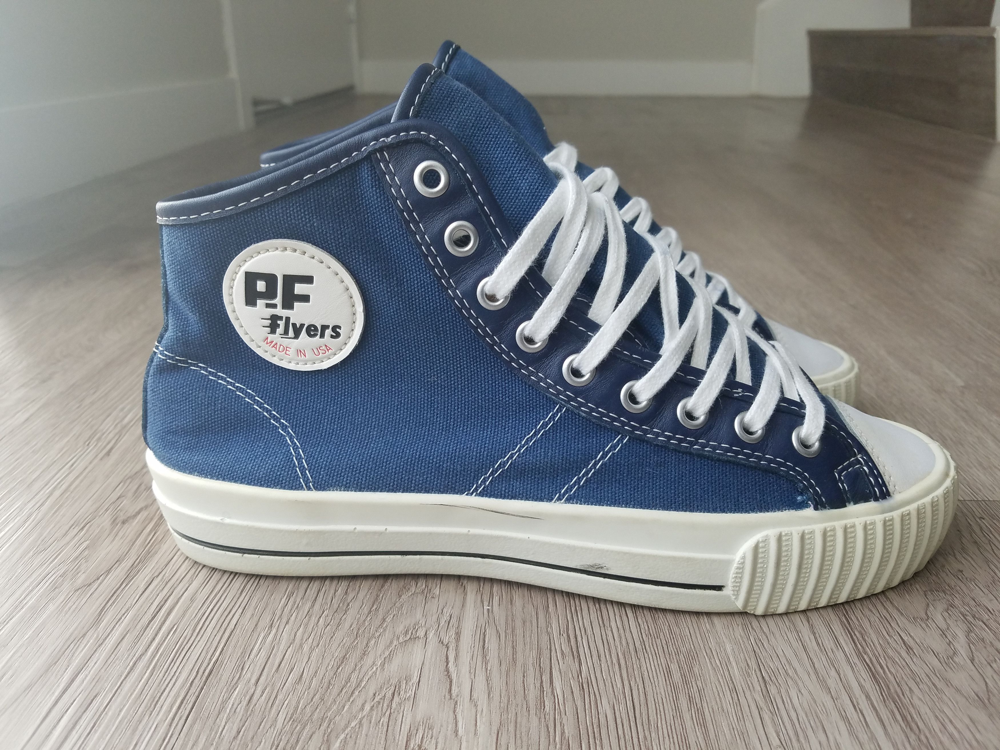 Pf Flyers PF Flyers Made in USA Center Hi Blue Mens size 7.5 Grailed