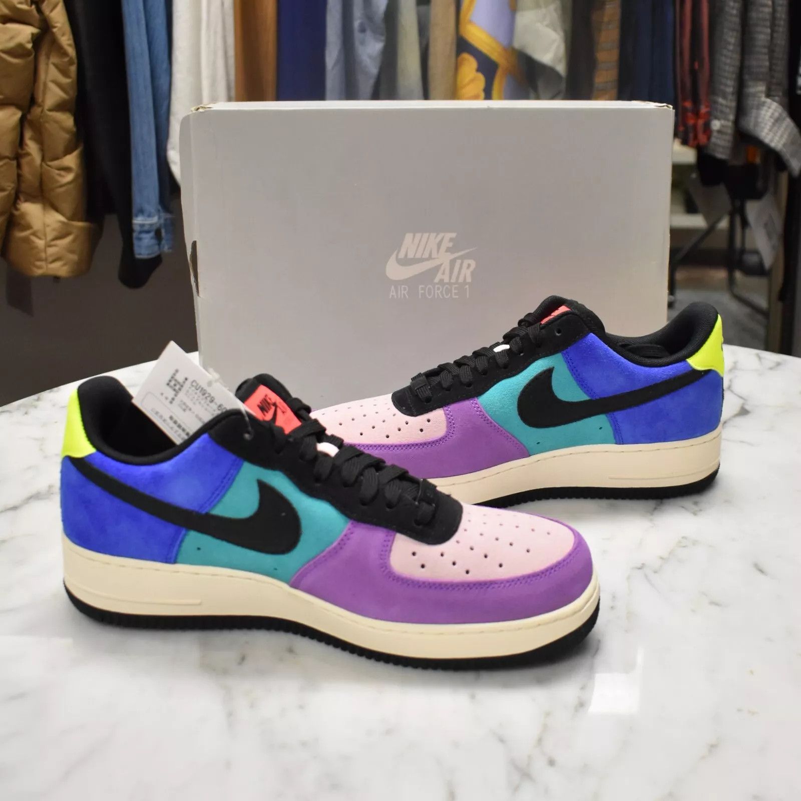 Nike × atmos Nike ATMOS Air Force 1 Pop The Street Suede Sneakers Size US 10 / EU 43 - 5 Thumbnail