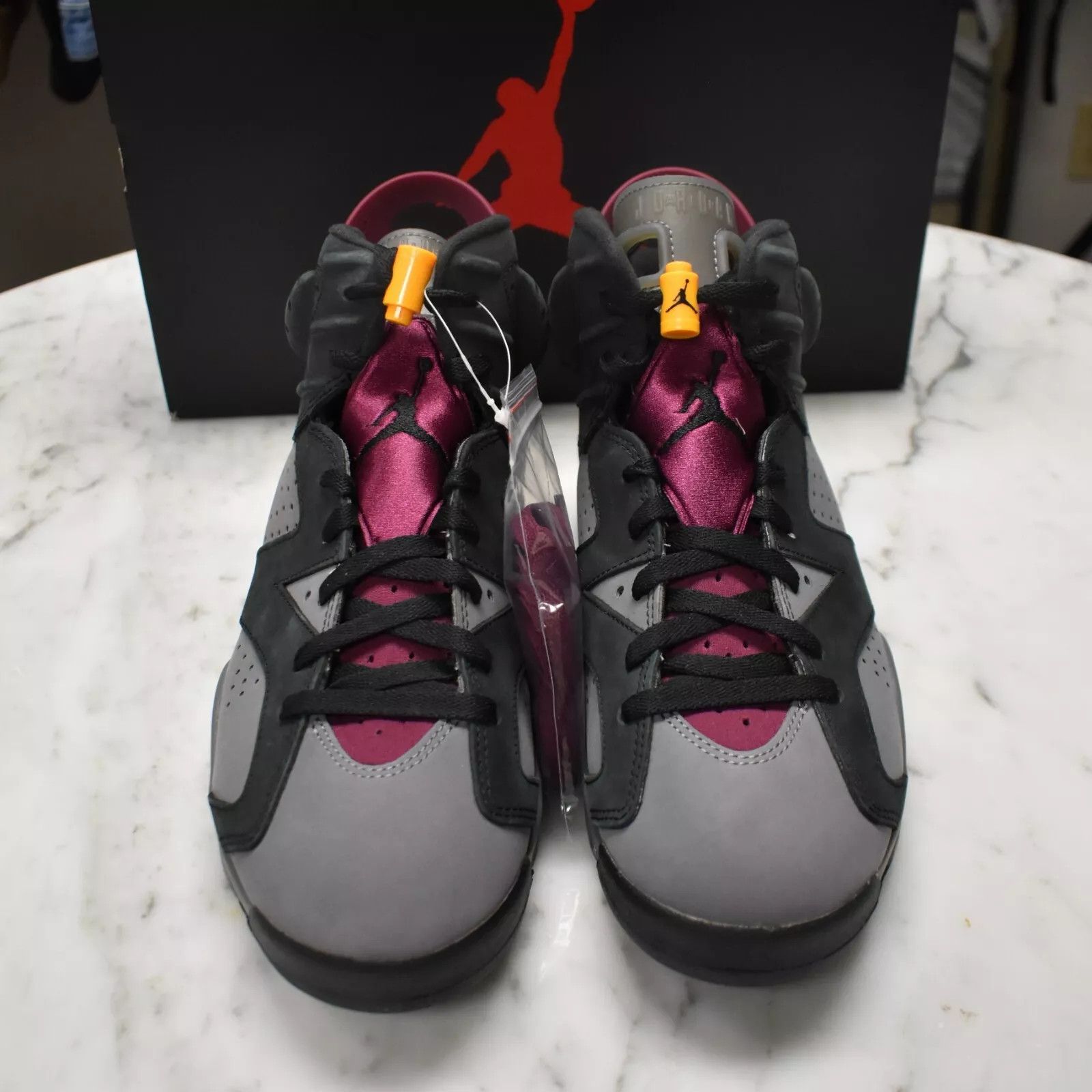 Jordan Brand × Nike Air Jordan 6 Retro Bordeaux Black Gray Sneakers 2021 Size US 9 / EU 42 - 5 Thumbnail